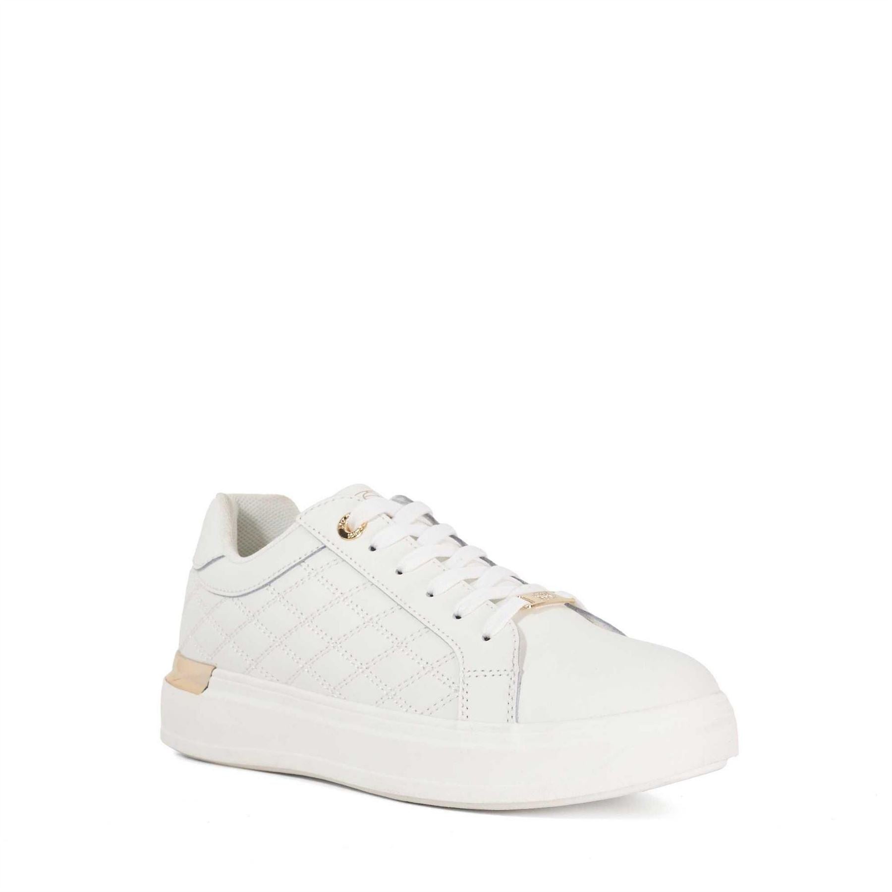 Dune London Elba Textured Lace-Up Platform Trainers