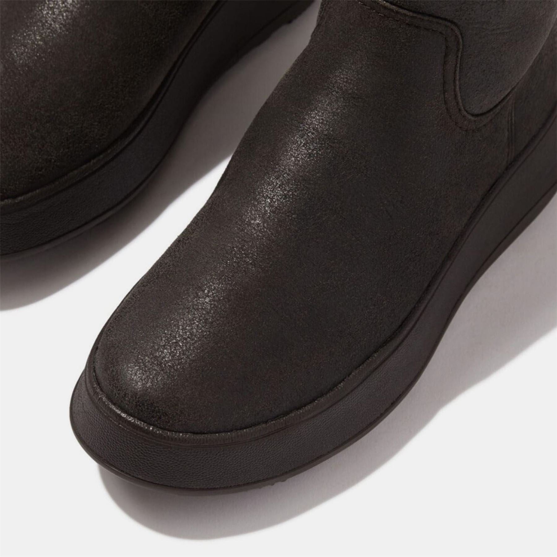 Fitflop Mode Shearling Flatform Calf Boots