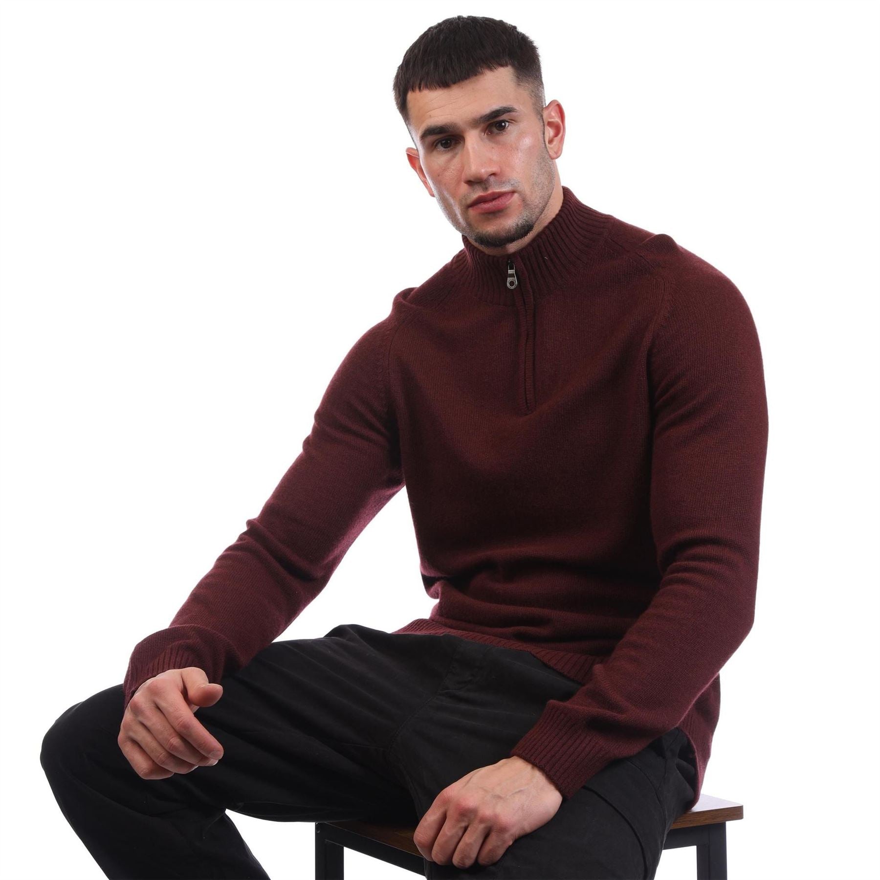 Lyle and Scott Sleeve Quarter Zip Jumper