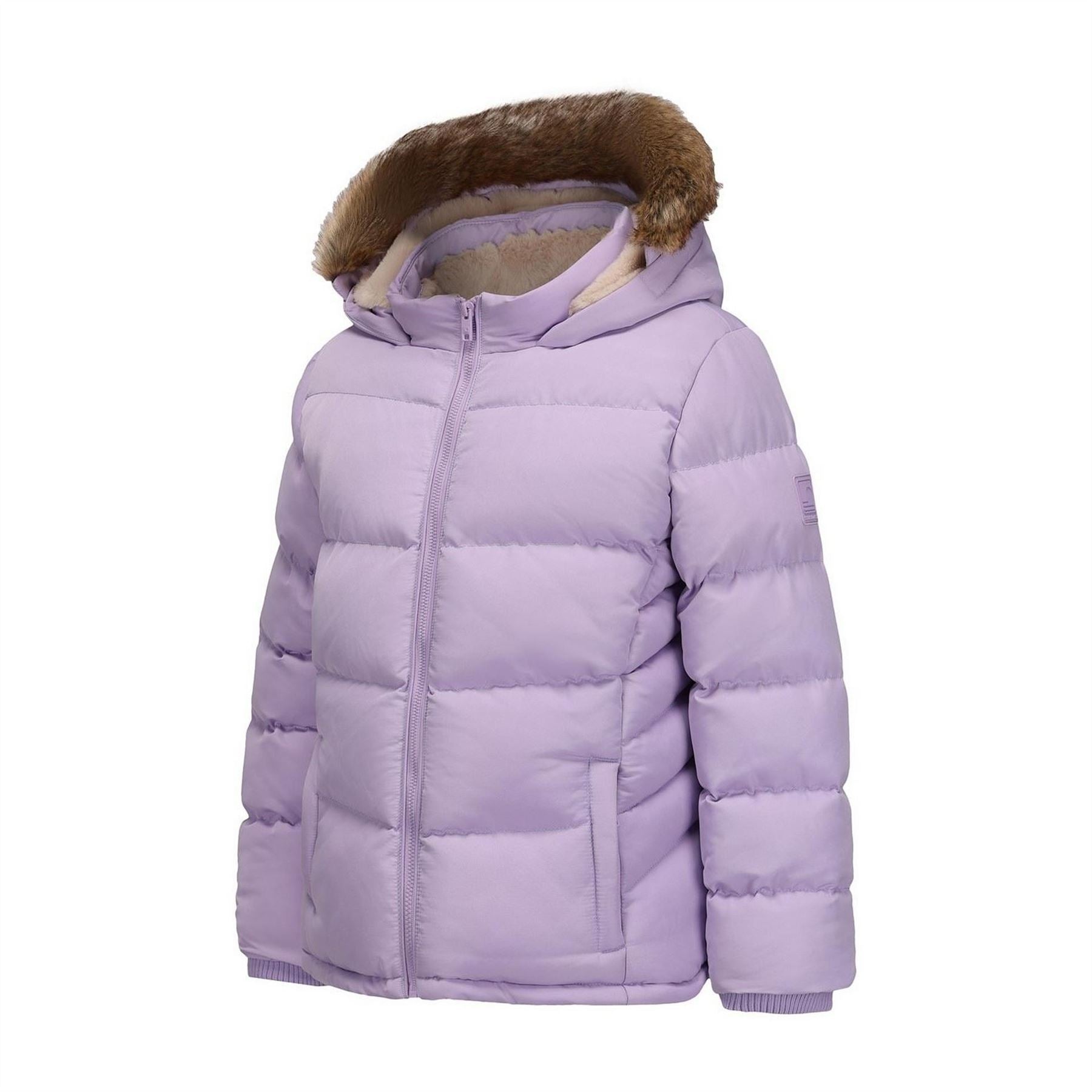 SoulCal 2 Zip Bubble Jacket Junior Girls