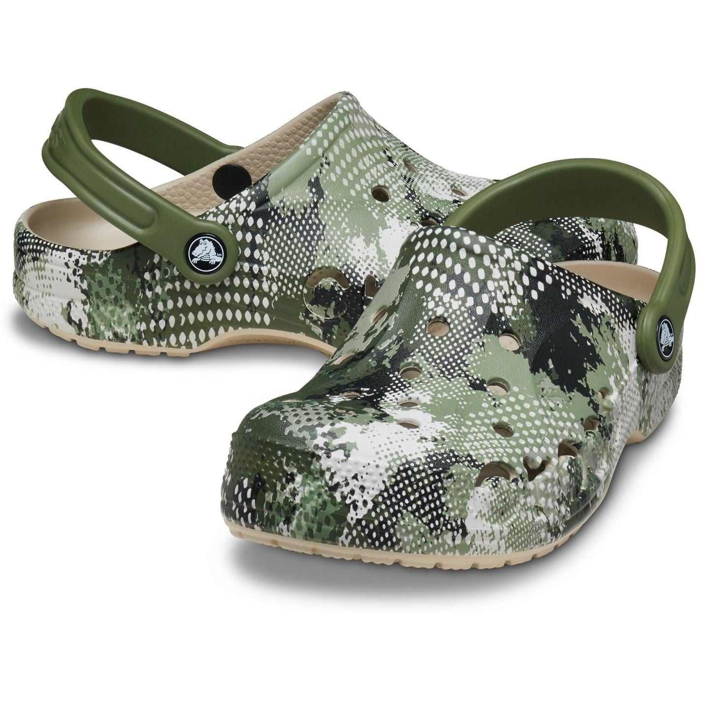 Crocs Baya Camo Flatform Clogs