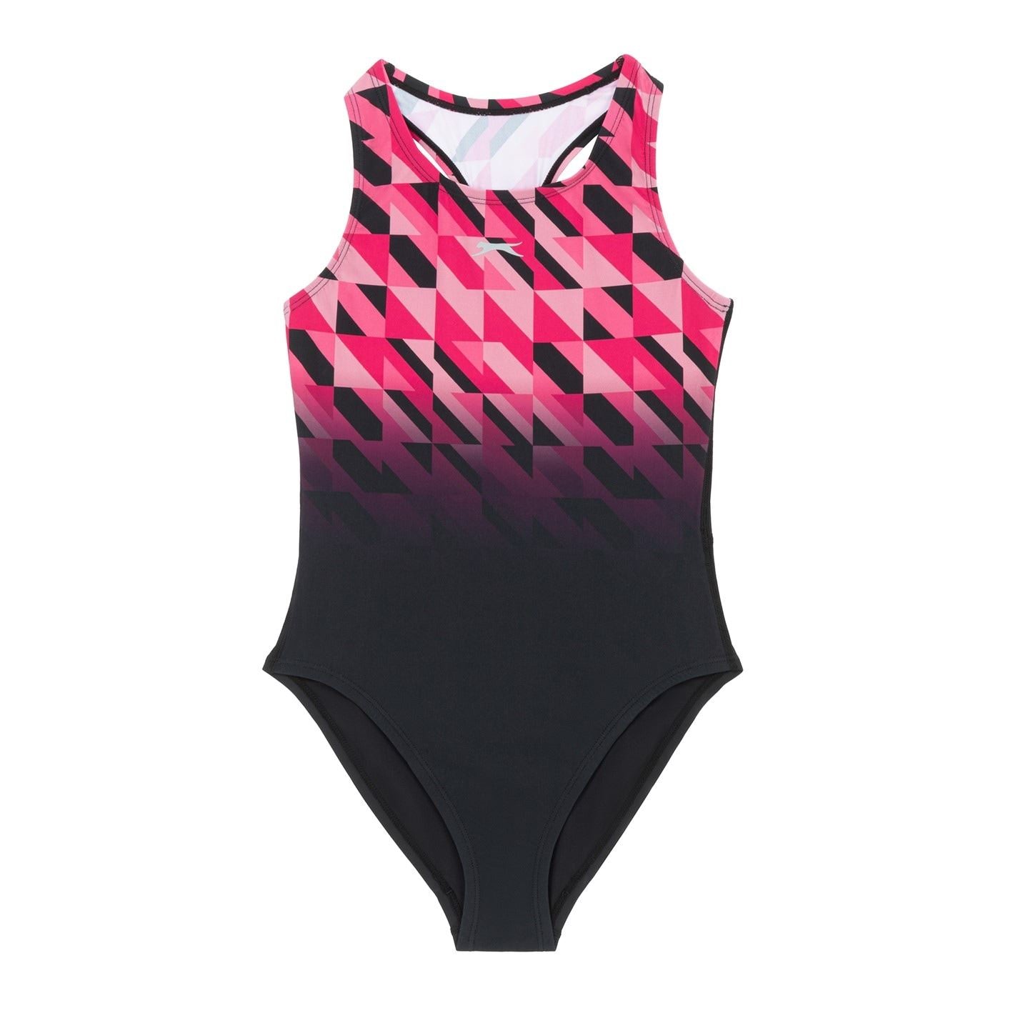 Slazenger Challenge Tech Geometric Patterned One-Piece Swimsuit