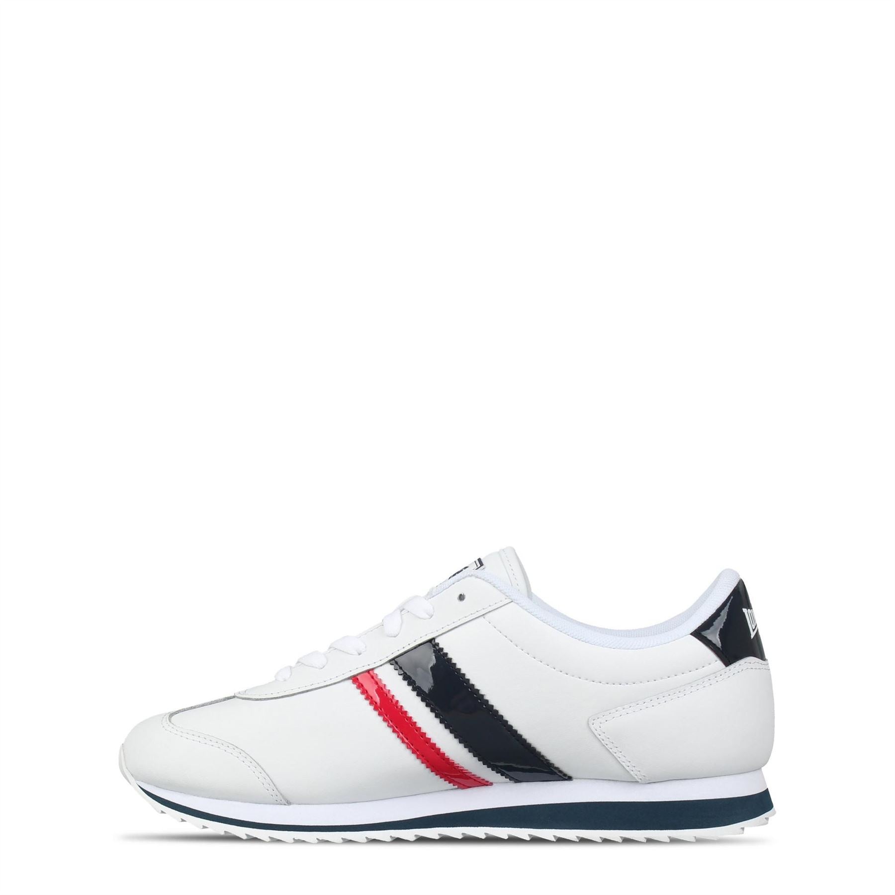 Lonsdale Russell Stripe Pattern Lace-Up Low Top Sneakers