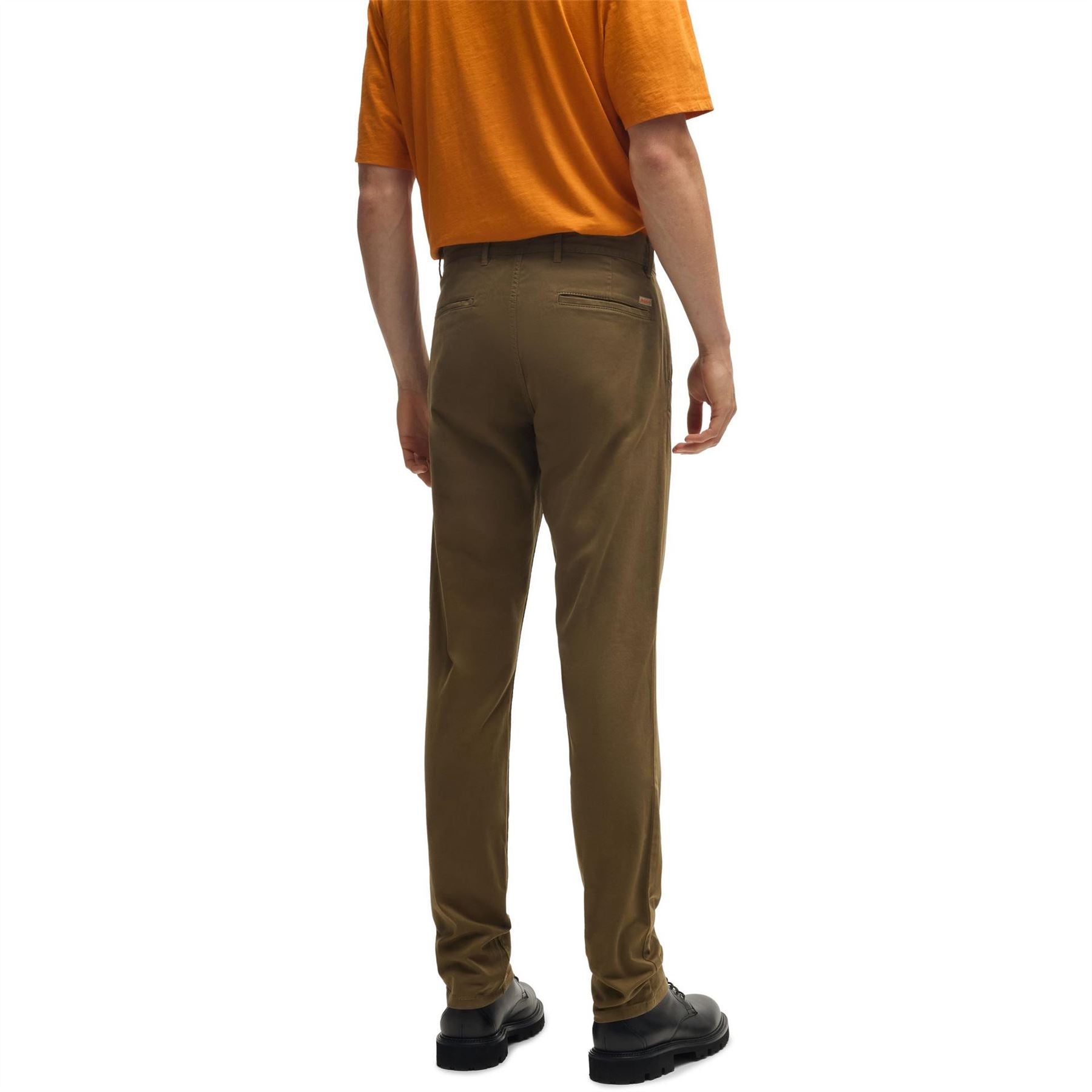 Boss Solid Patterned Slim Chinos