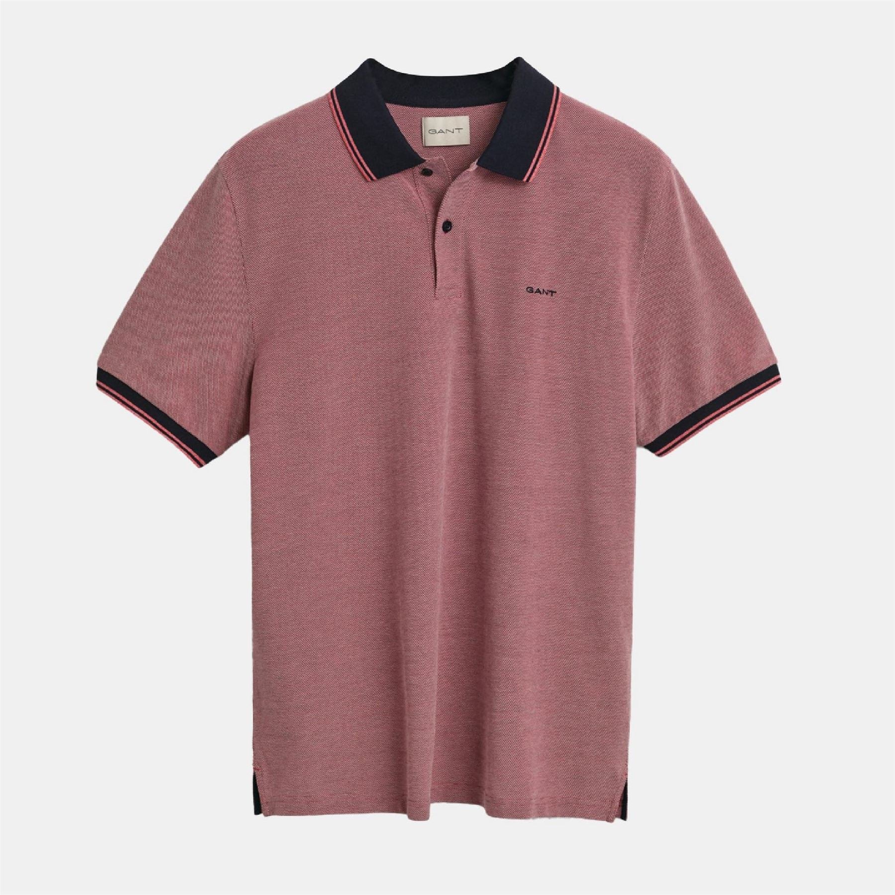 Gant Colour Short Sleeved Oxford Pique Polo Shirt
