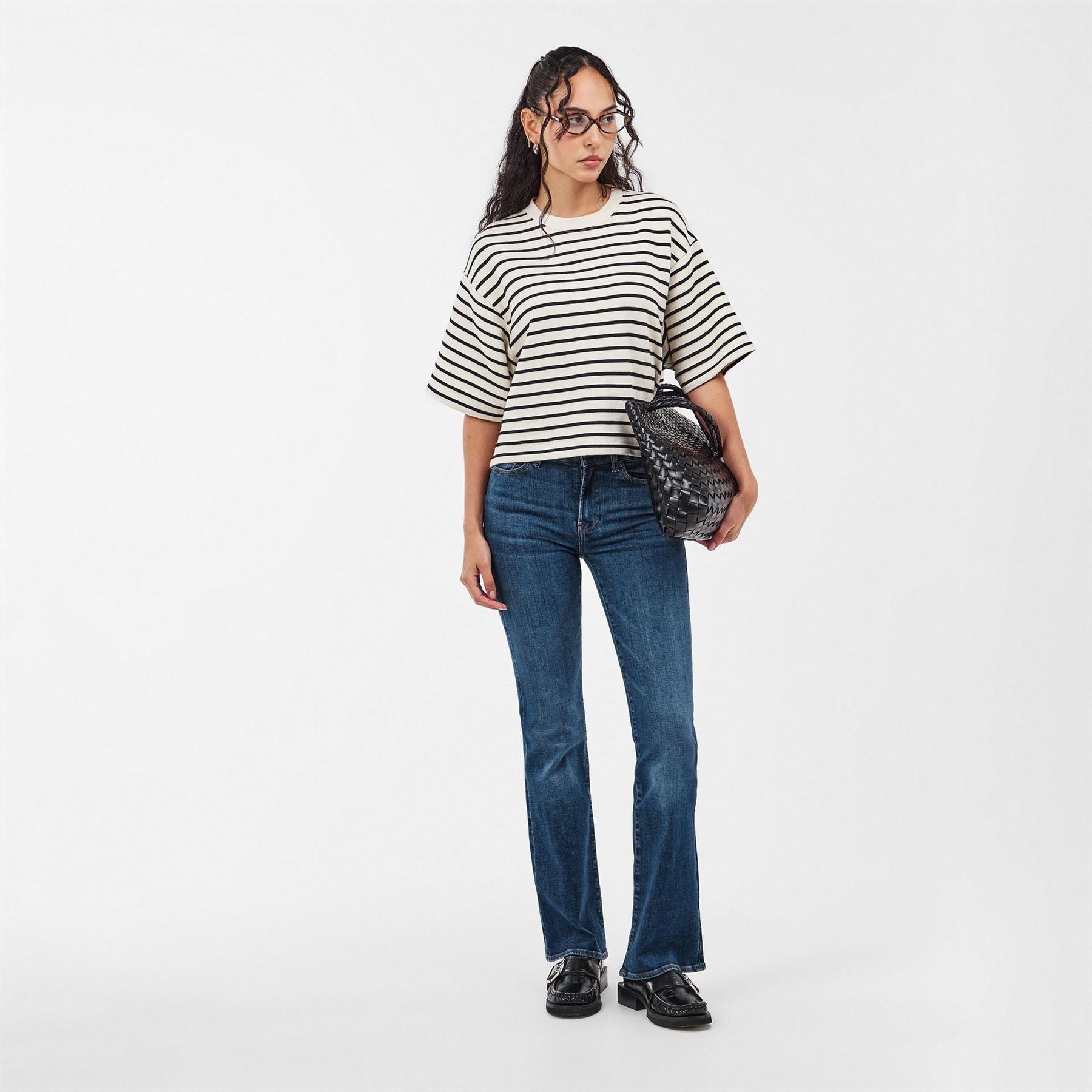 7 For All Mankind Leggy Five Pocket Design Jeans