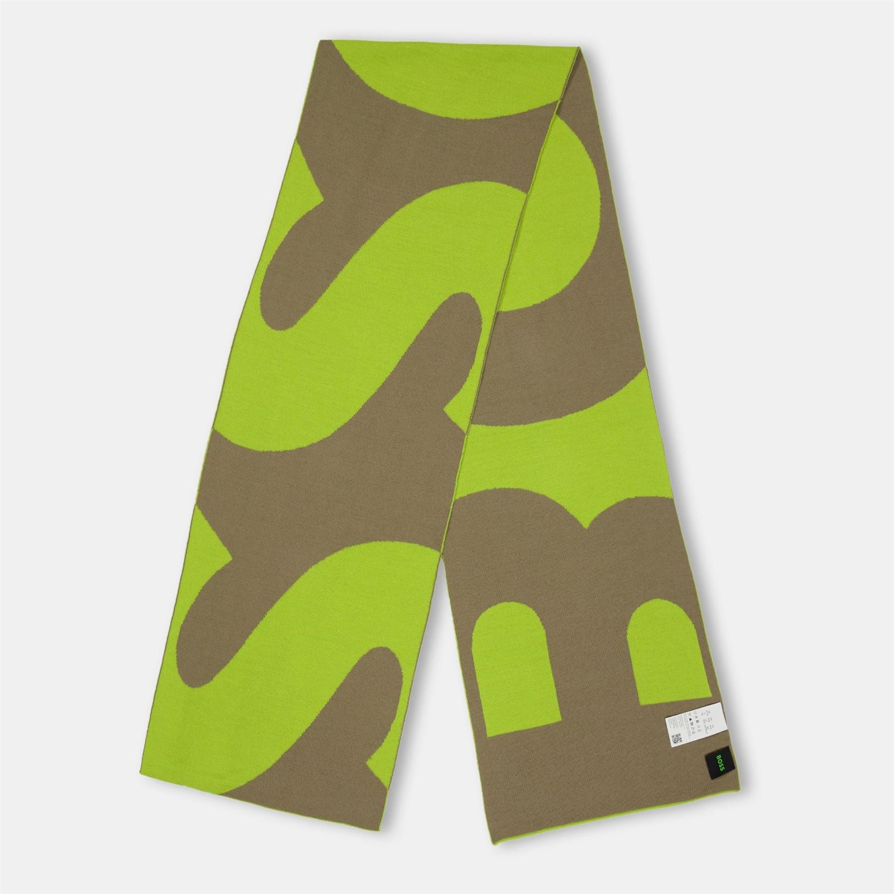 Boss Lettering Oblong Scarf with Branding