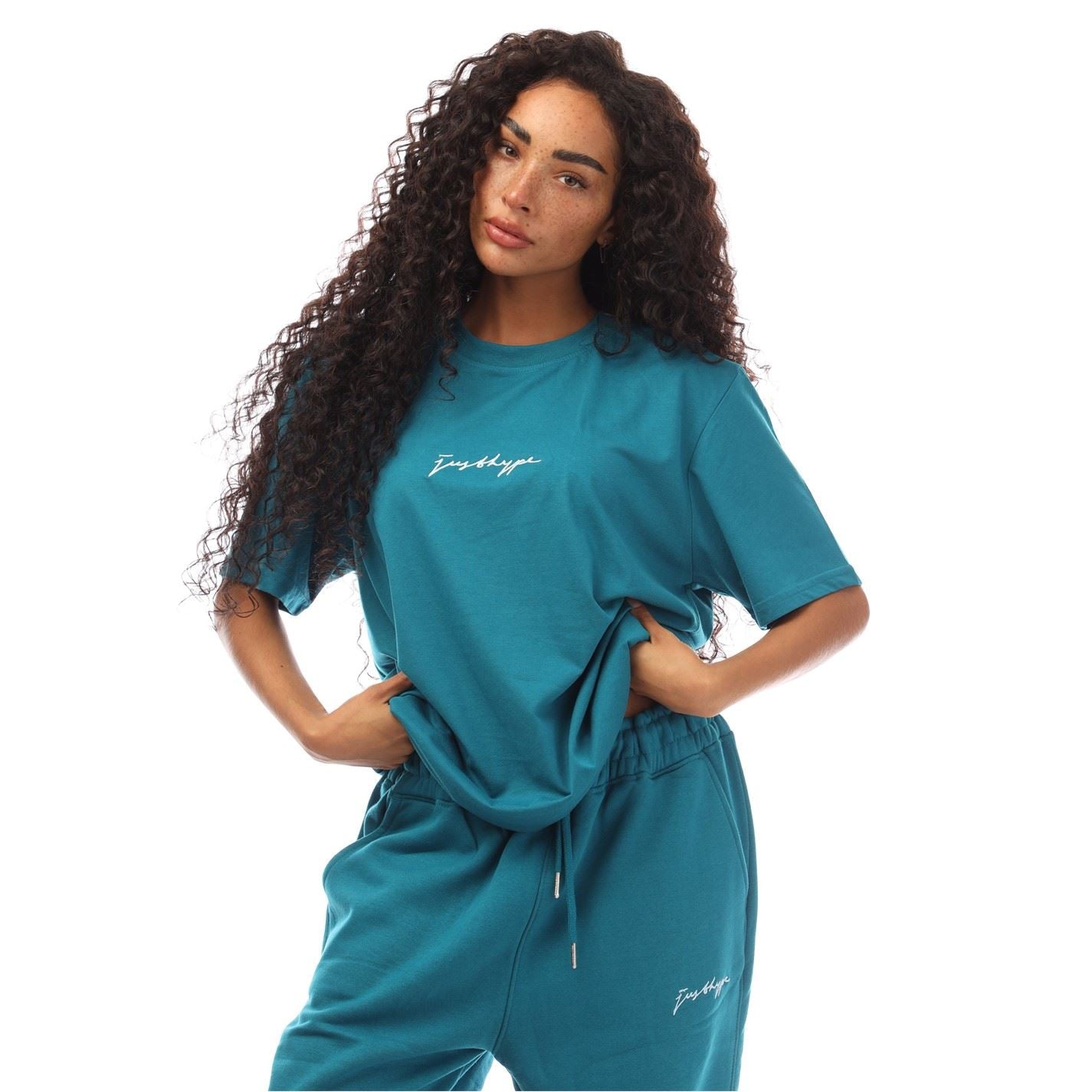 Hype Regular Fit Crew Neck Signature Print T-Shirt