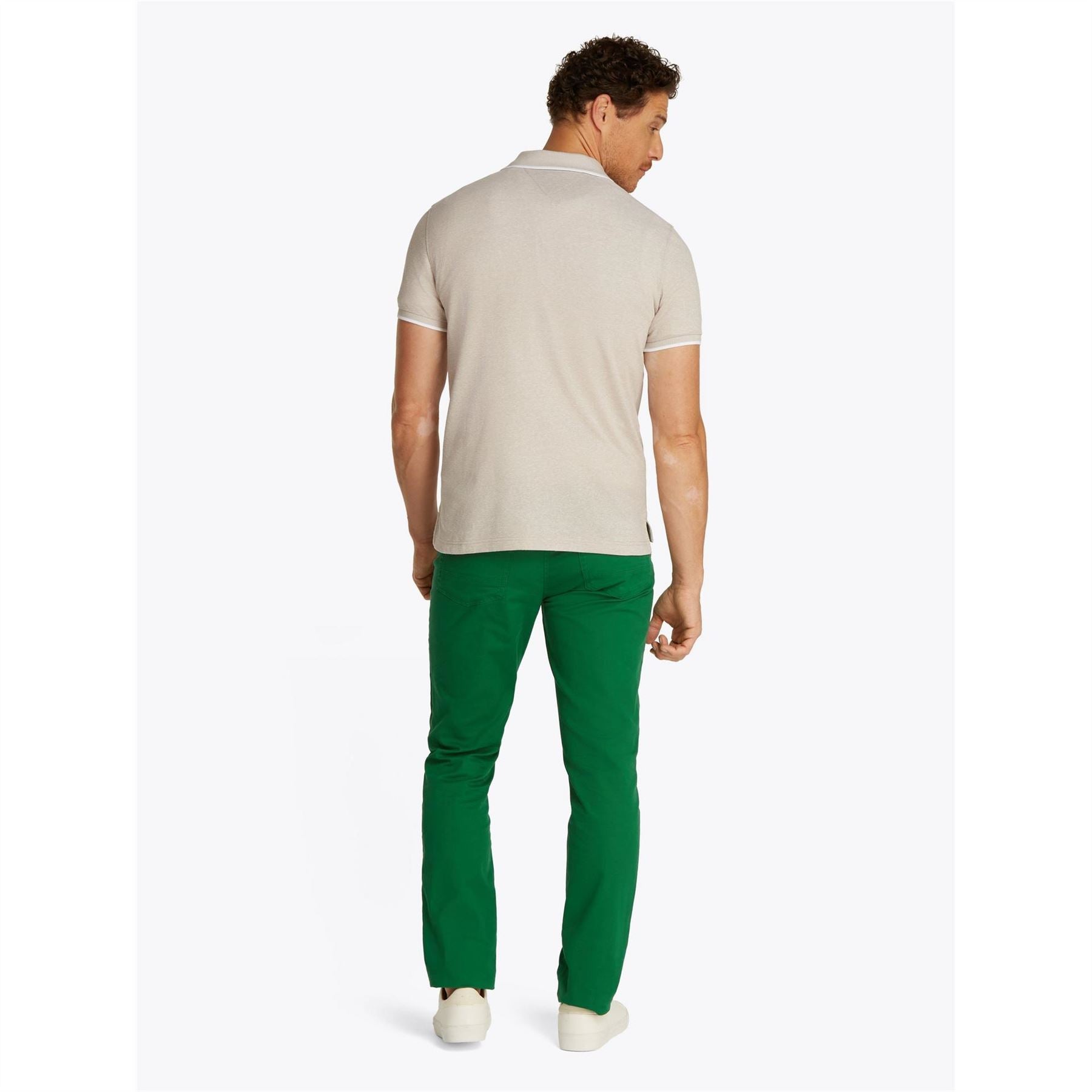 Tommy Hilfiger Linen Pique Regular Fit Short Sleeve Polo Shirt