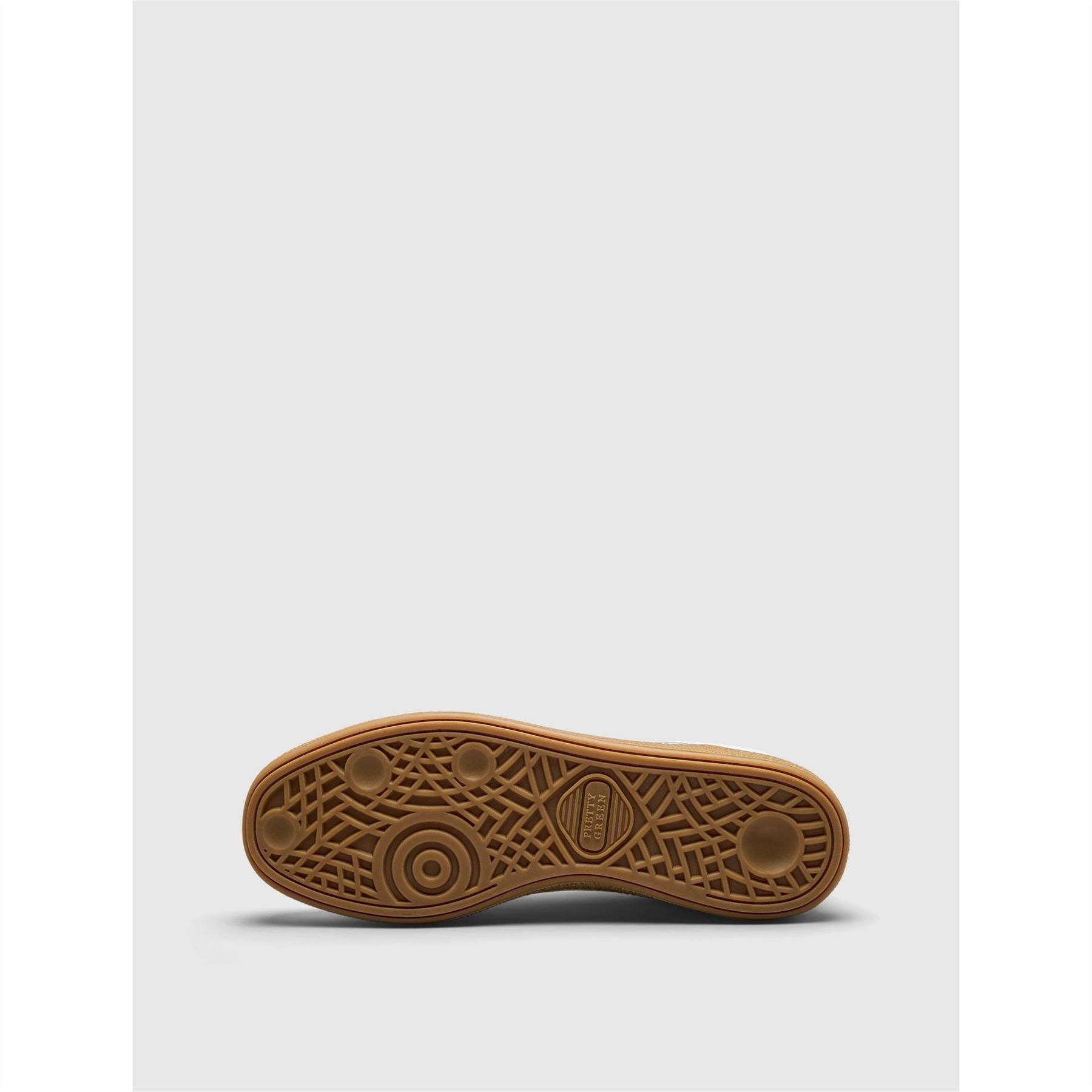 Pretty Green Zetas Low Top Round Toe Flat Heel Sneakers