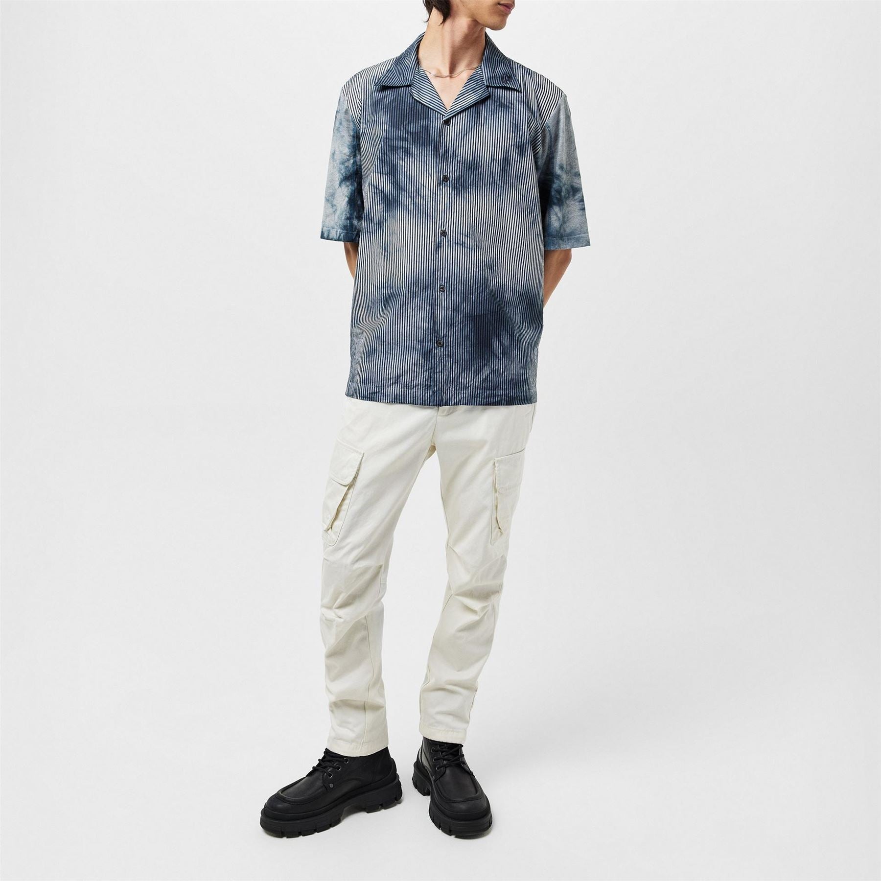 Diesel Long Sleeve Plain Shirt