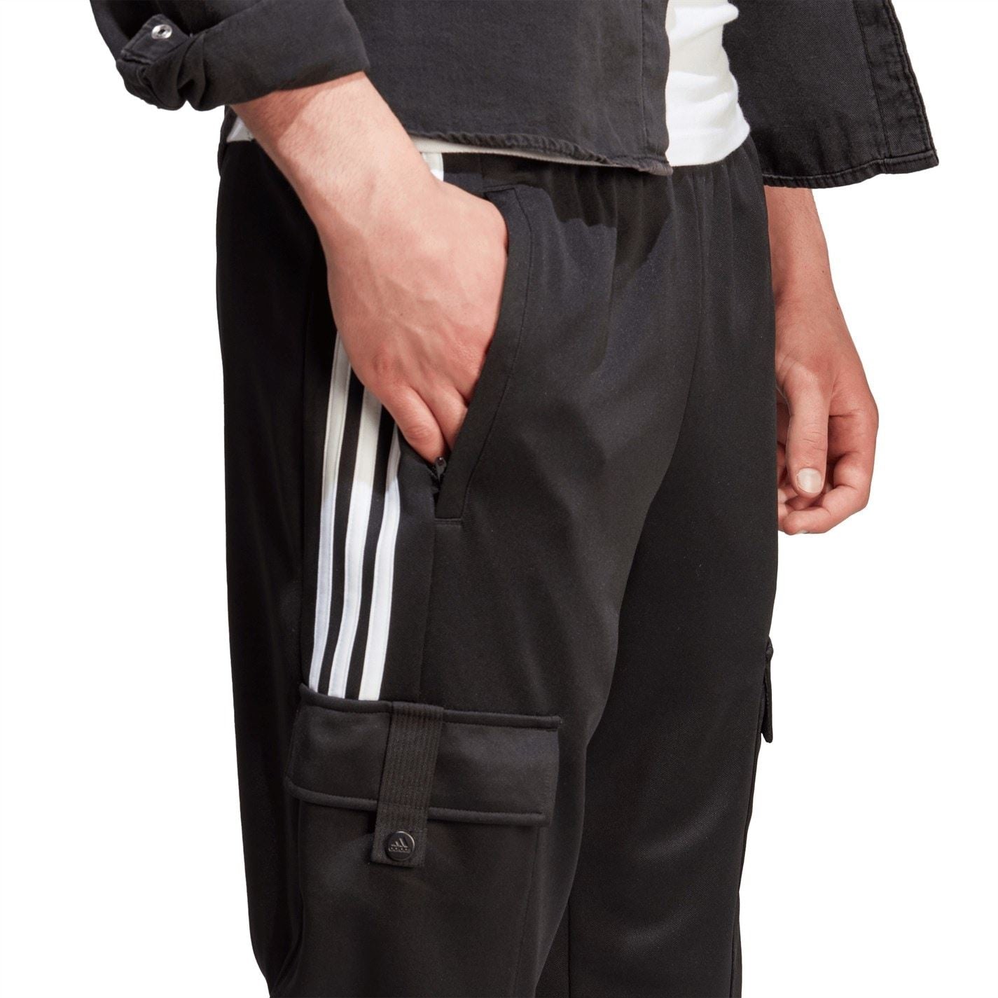 adidas Mens Trio Cargo Tracksuit Bottoms