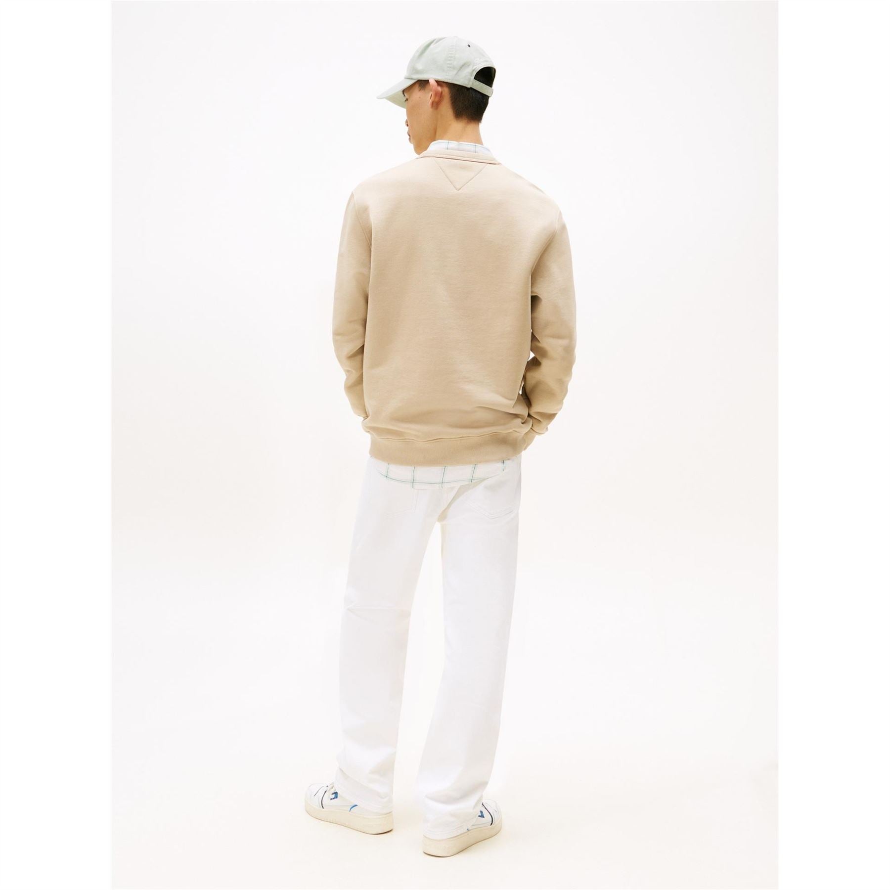 Tommy Jeans TJM Rubber Badge Regular Fit Crew Neck Long Sleeve Sweatshirt