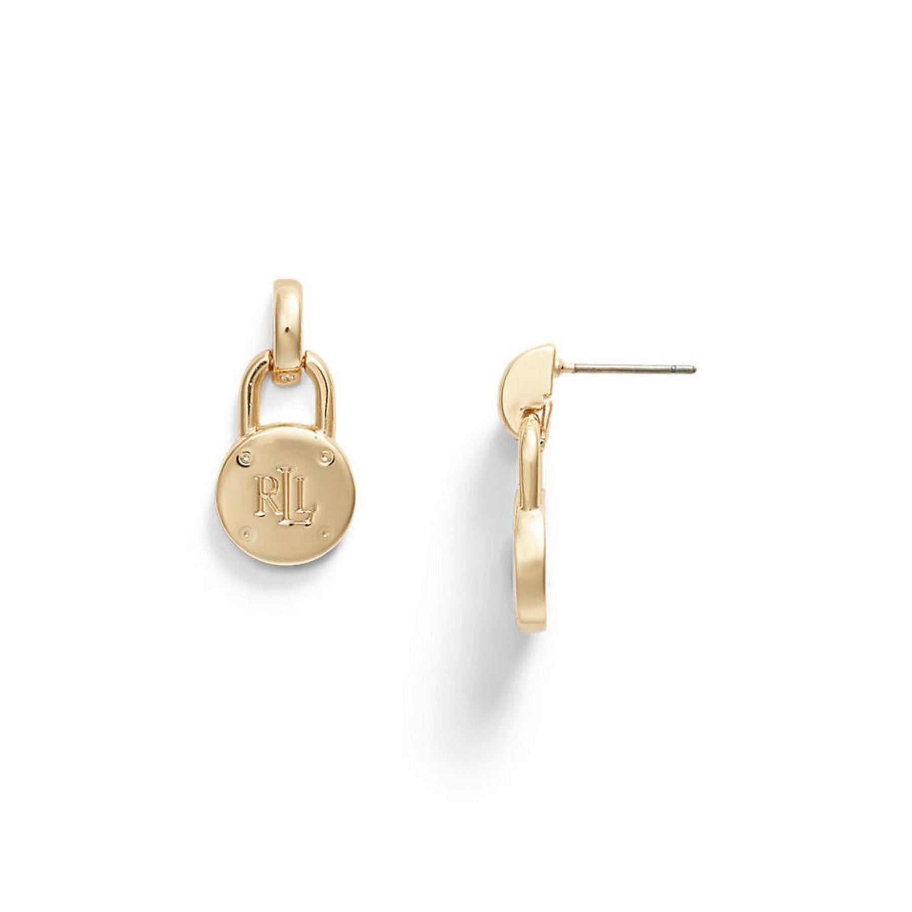 Lauren by Ralph Lauren Ralph Lauren Logo Padlock Drop Earrings
