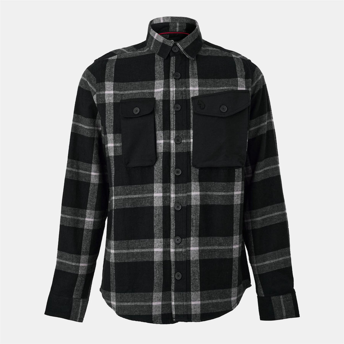 Luke Johnny Mase 2 Plaid Snap Button Overshirt with Chest Pocket