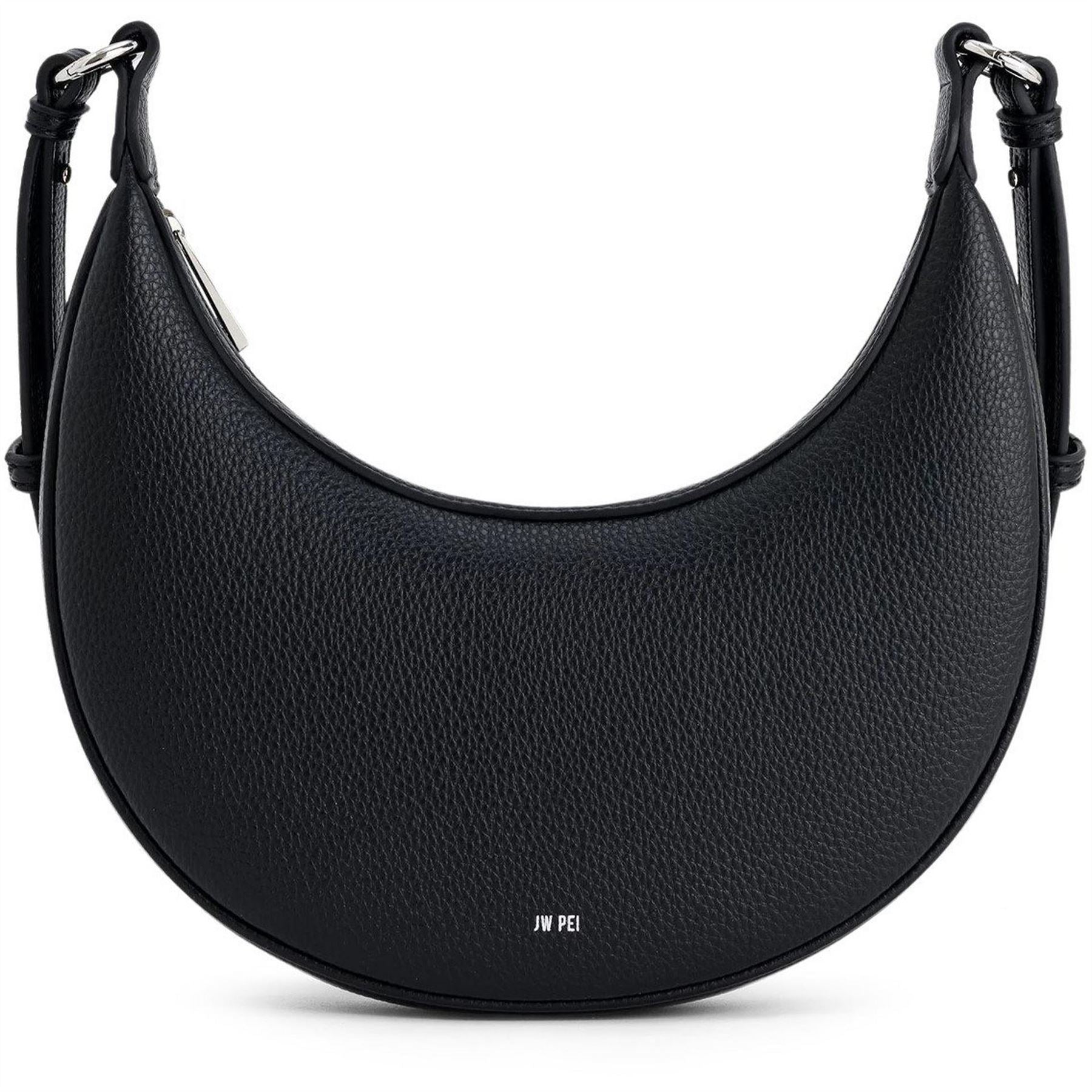 JW Pei Carly Crescent Shape Cross Body Bag with Logo