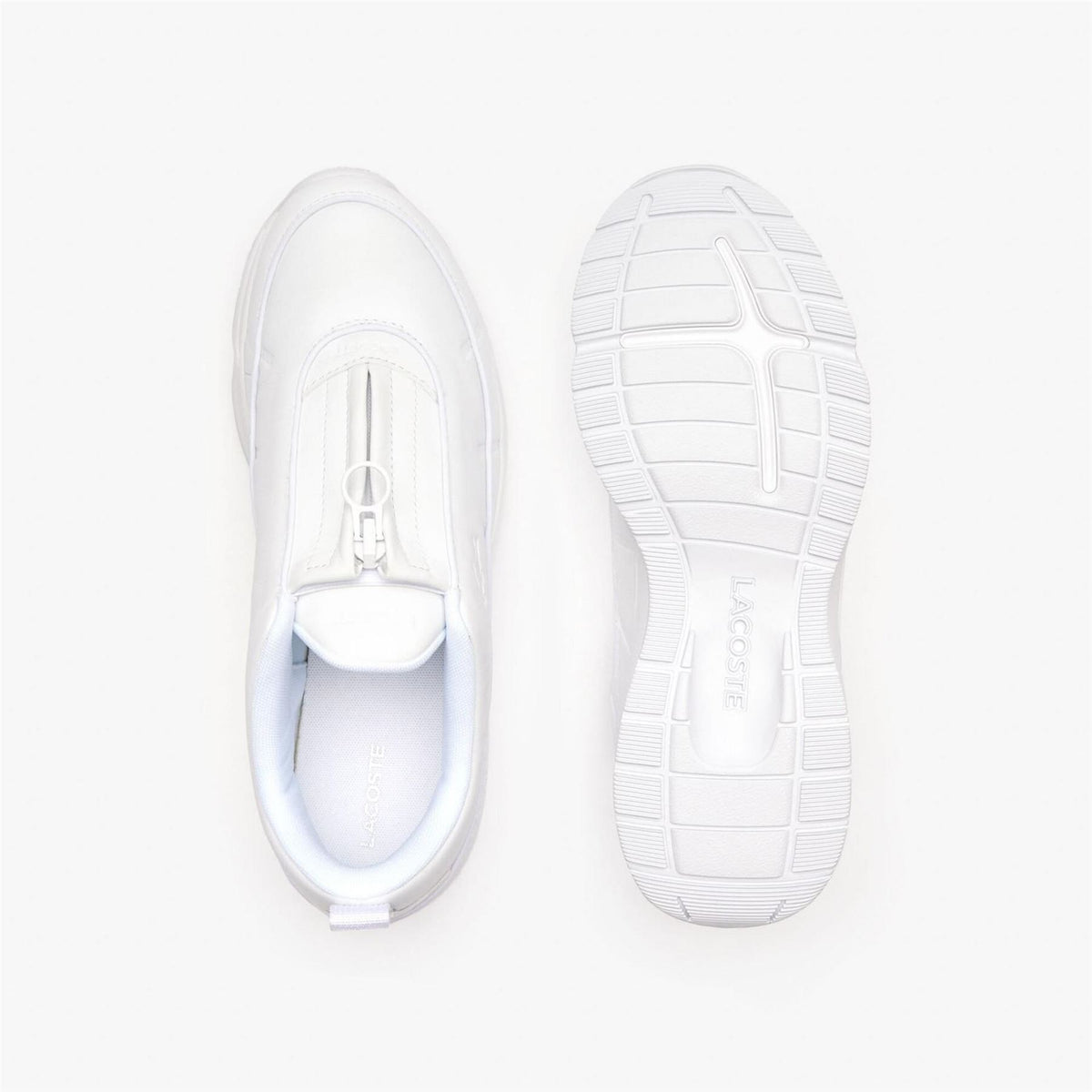 Lacoste Zip Og Leather Trainers