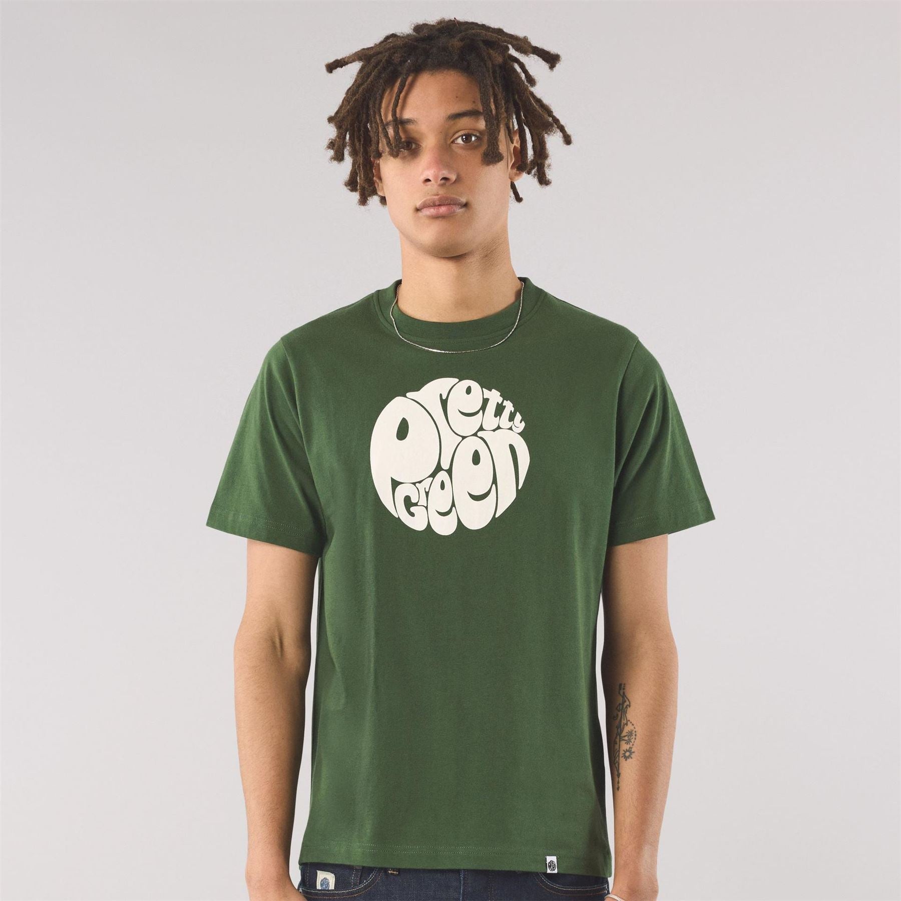 Pretty Green Logo Print Crew Neck Short Sleeve T-Shirt