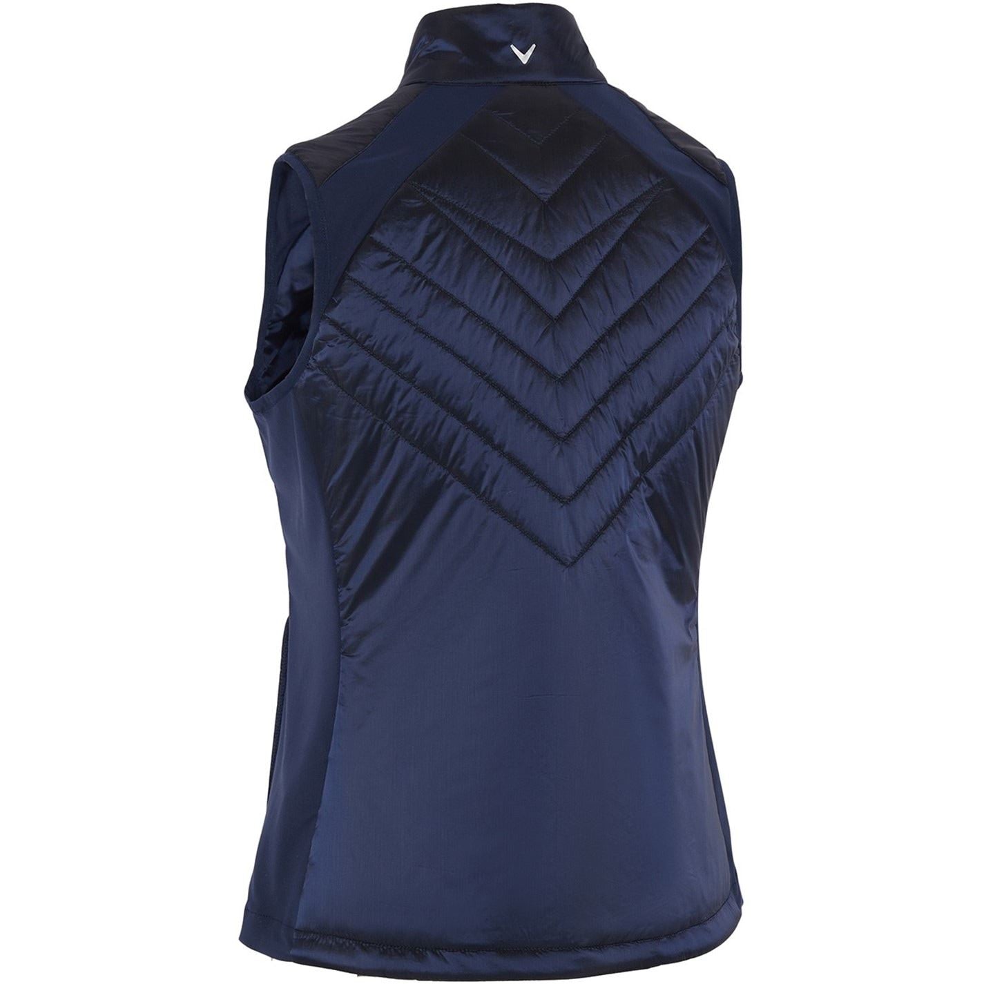 Callaway Chevron Patterned Full Zipper Waist Coat with Zipped Pocket