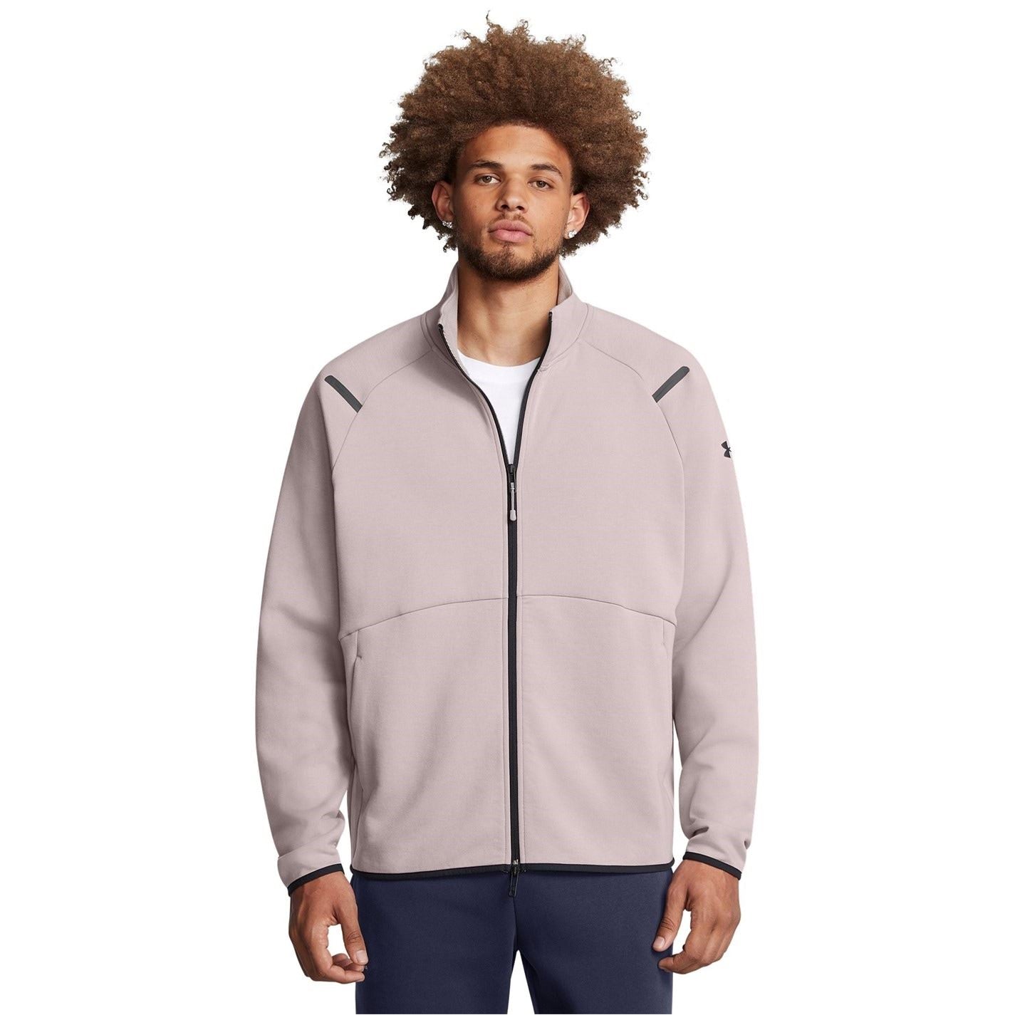 Under Armour Solid Patterned Fleece Jacket