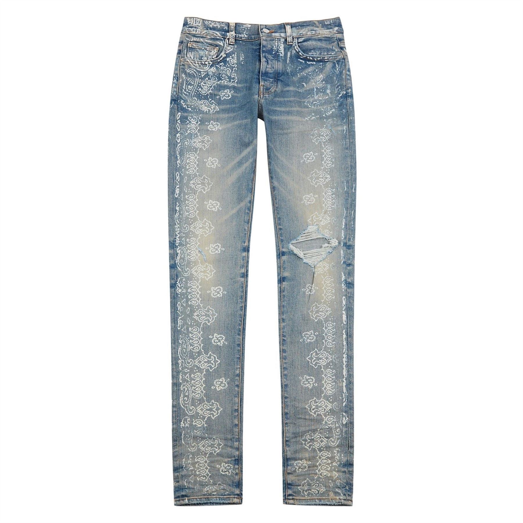 Amiri Bleached Bandana Jeans