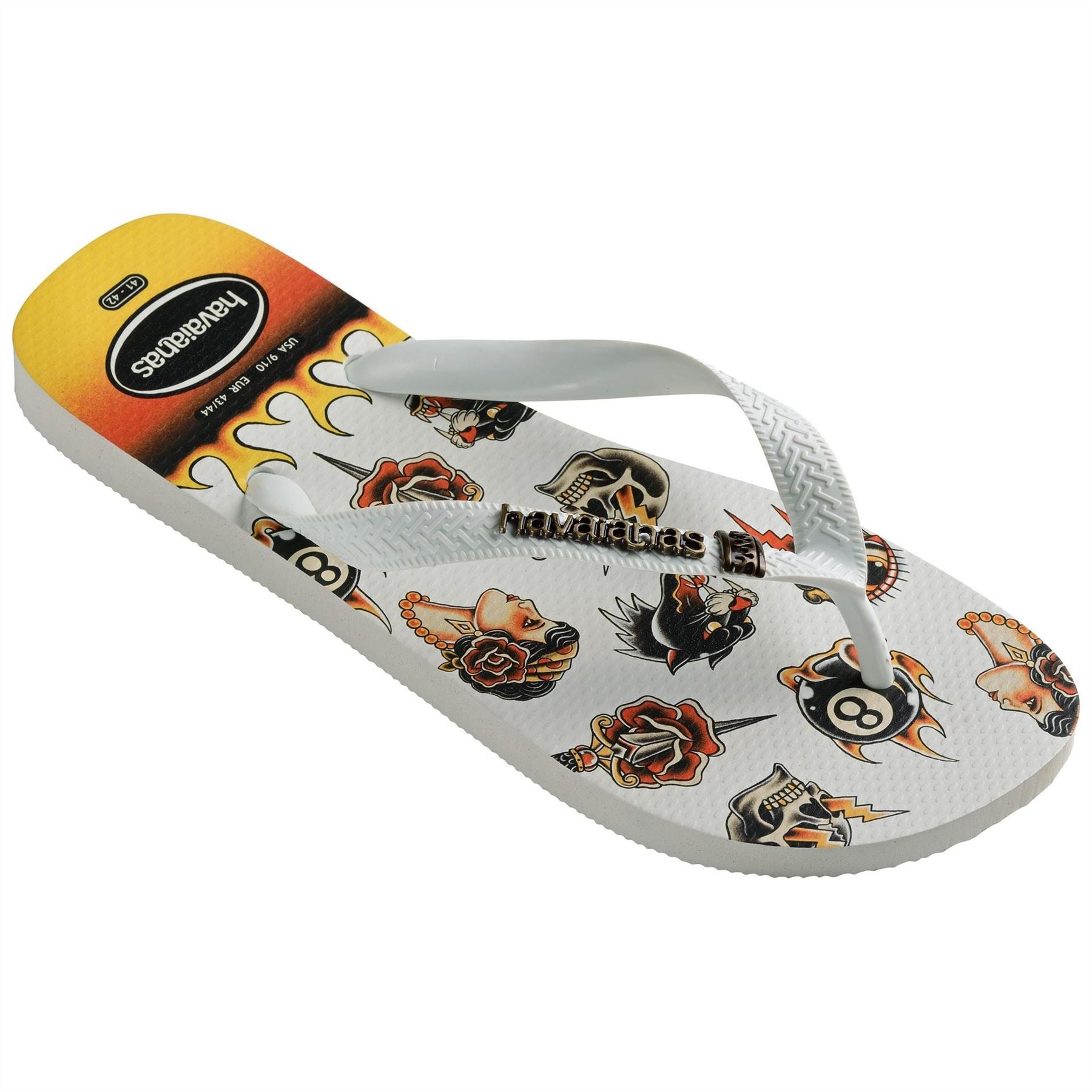 Havaianas Womens Hav. Top Tribo White White 35 36 Flip Flops