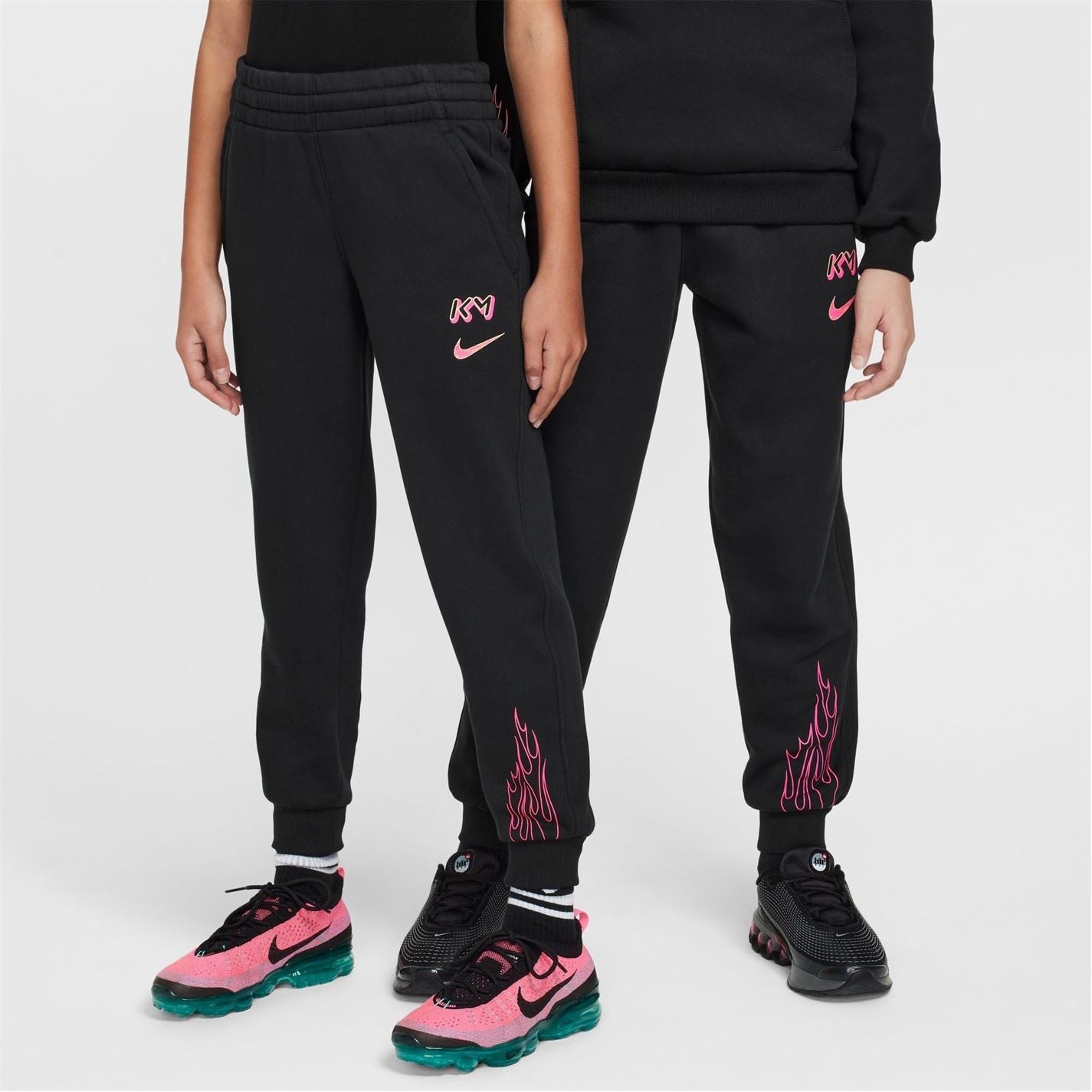 Mbappe Flame Graphic Running Pants