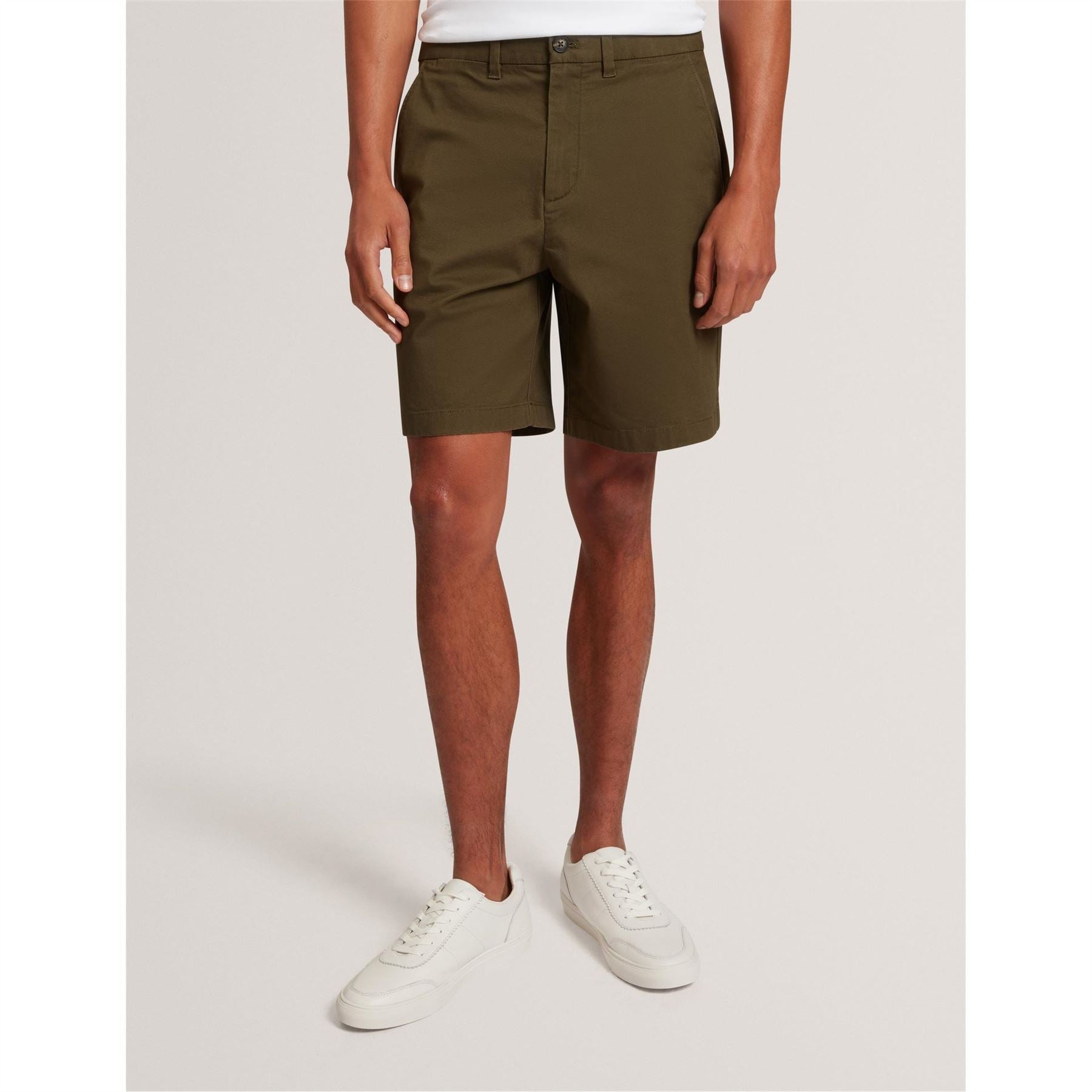 Ted Baker Solid Patterned Chino Shorts