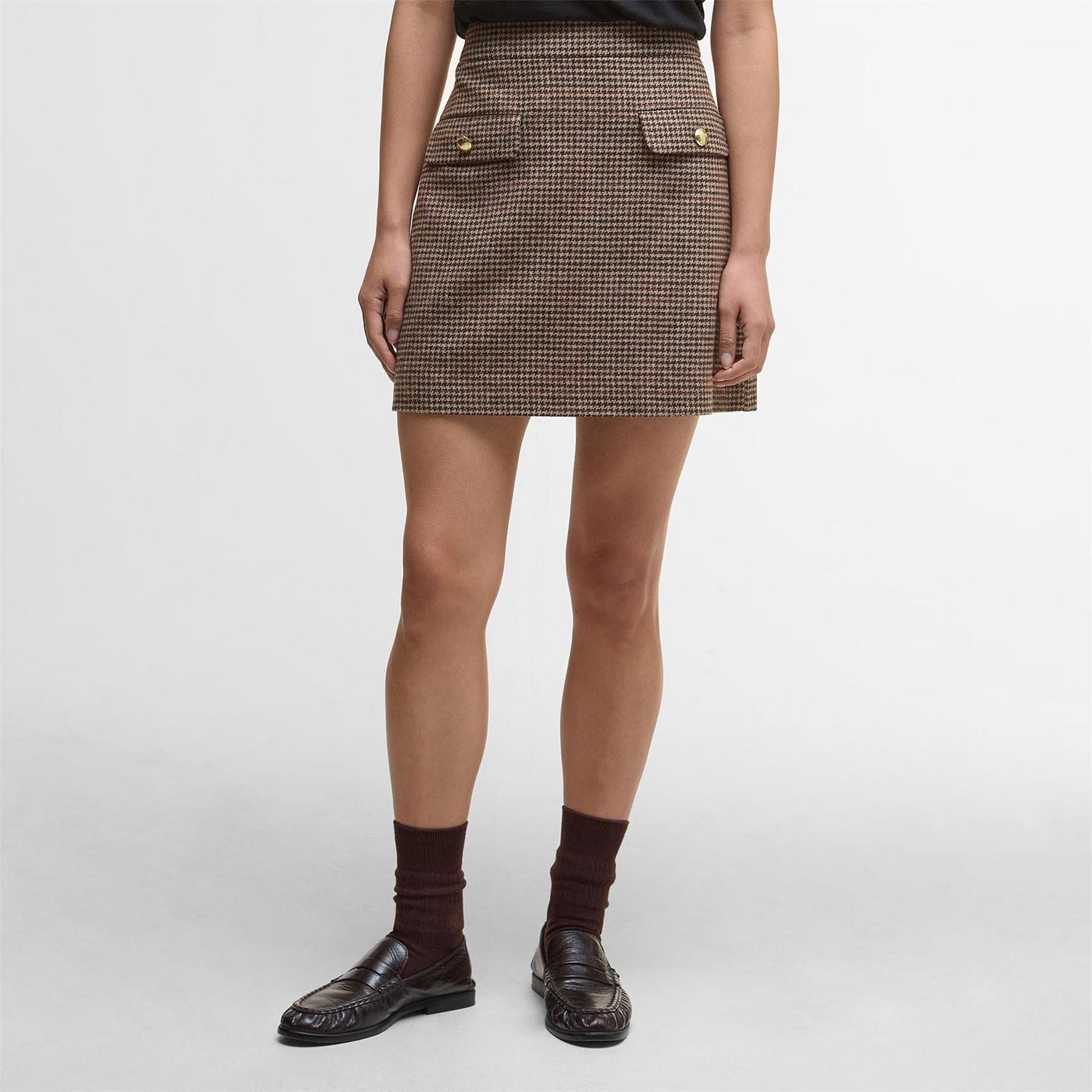 Barbour Mini Wool Skirt