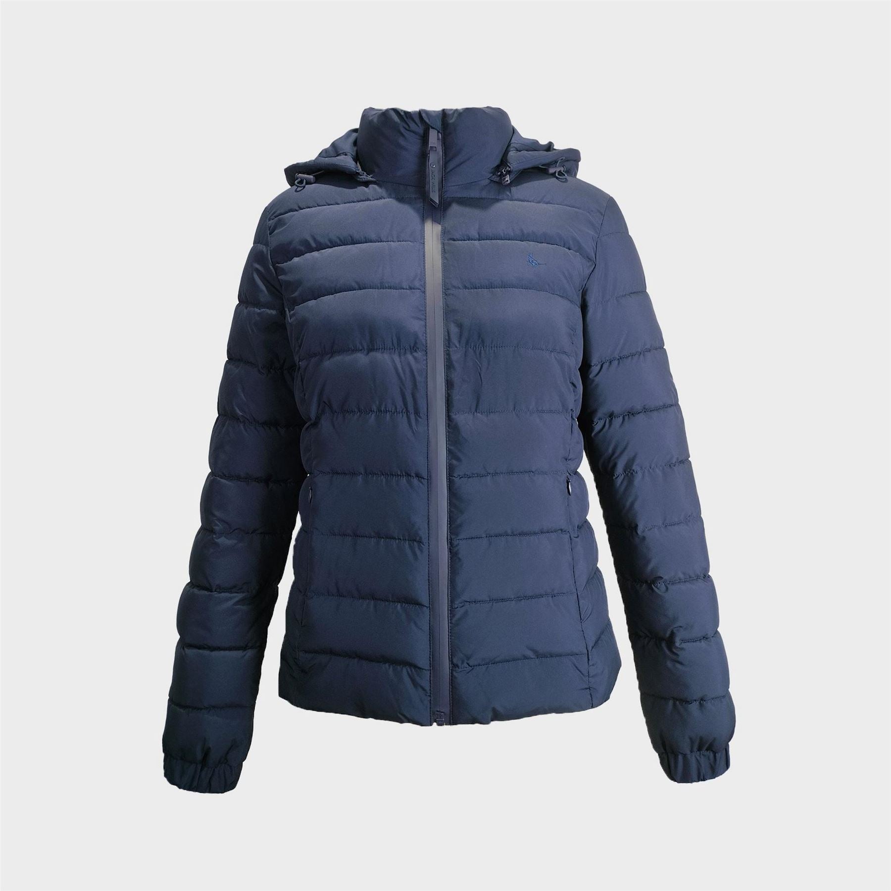 Jack Wills Luna Water Resistant Wind Resistant Detachable Hood Short Puffer Jacket