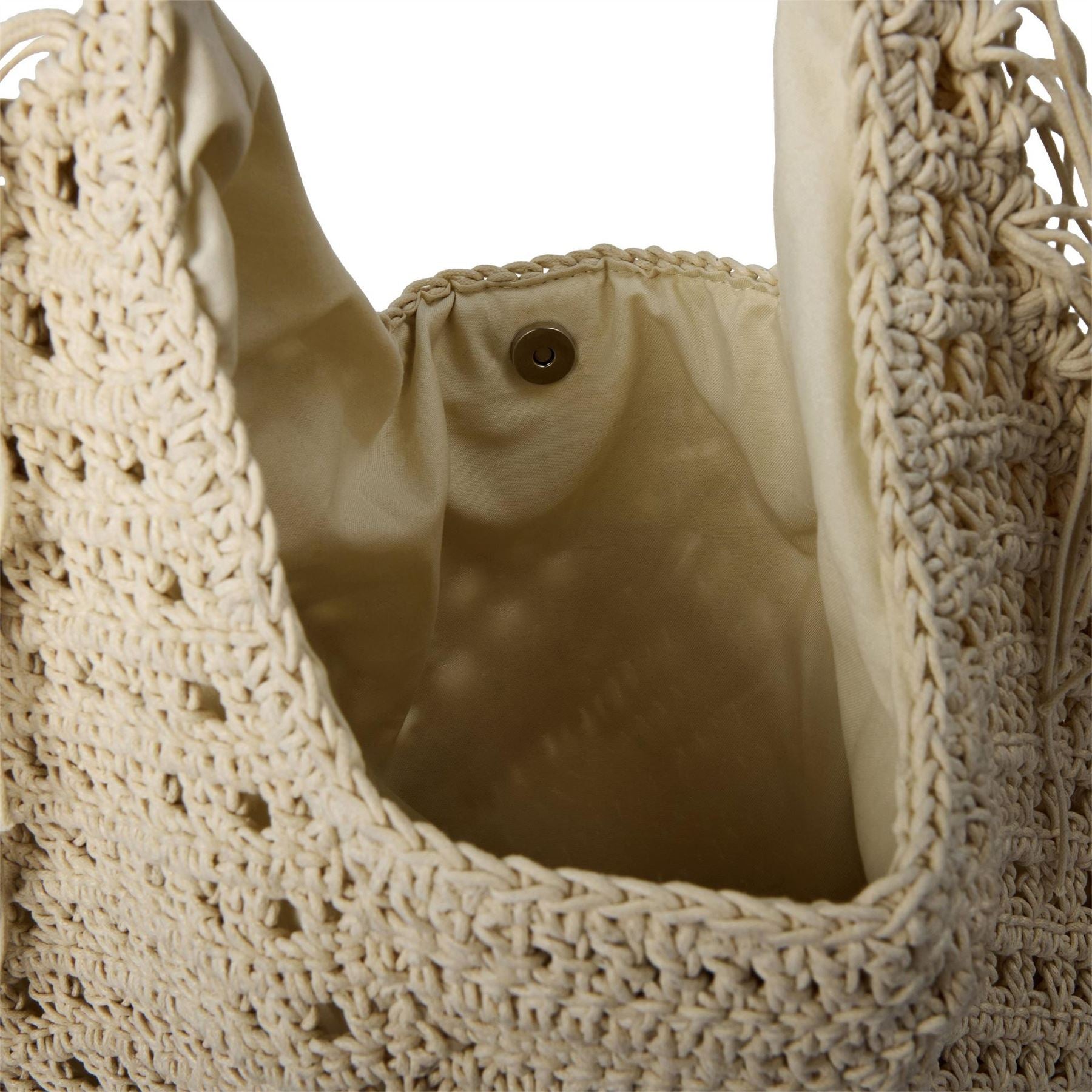 Biba Fringe Hobo Bag with Embossed Logo