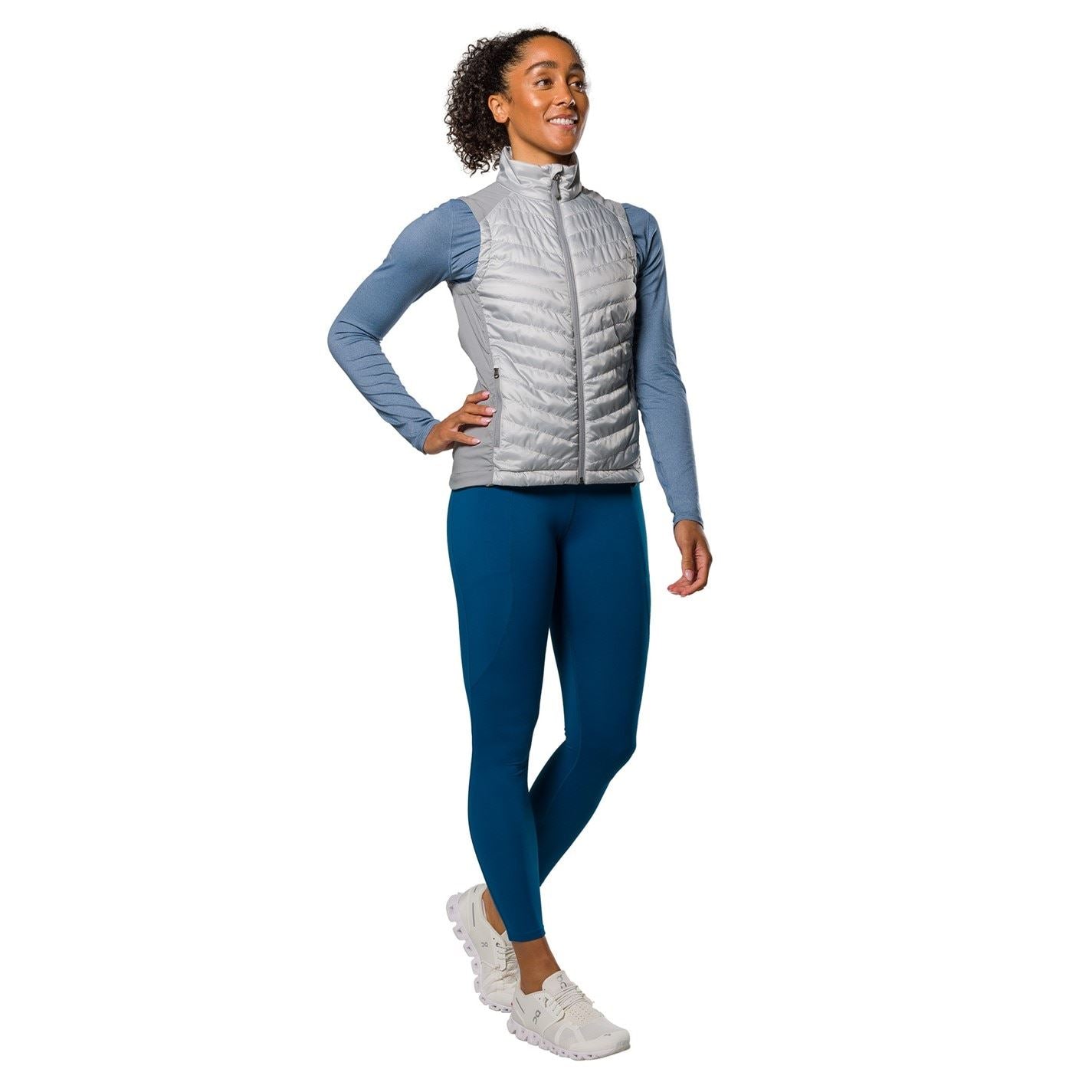 Nathan Solid Patterned Zipped Pocket Hybrid Performance Gilet