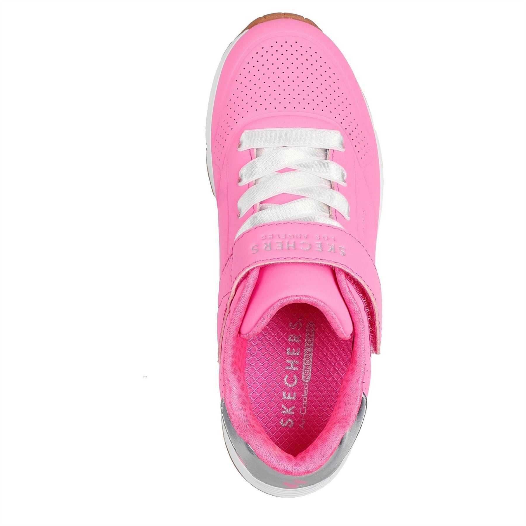 Skechers Womens Duraleather Gore  And  Strap Fashion Sn Low Top Trainers