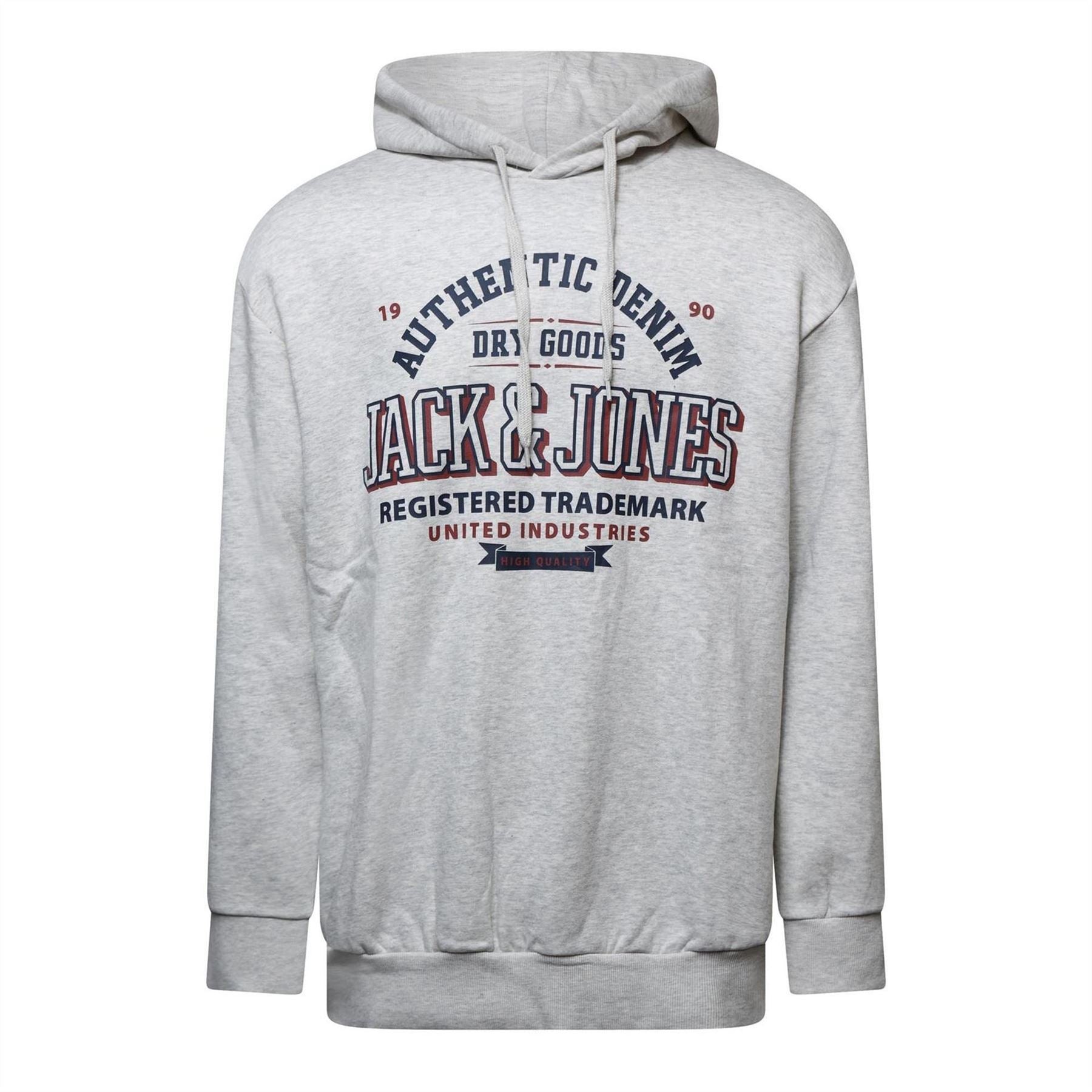 Jack and Jones Size Logo Hoodie