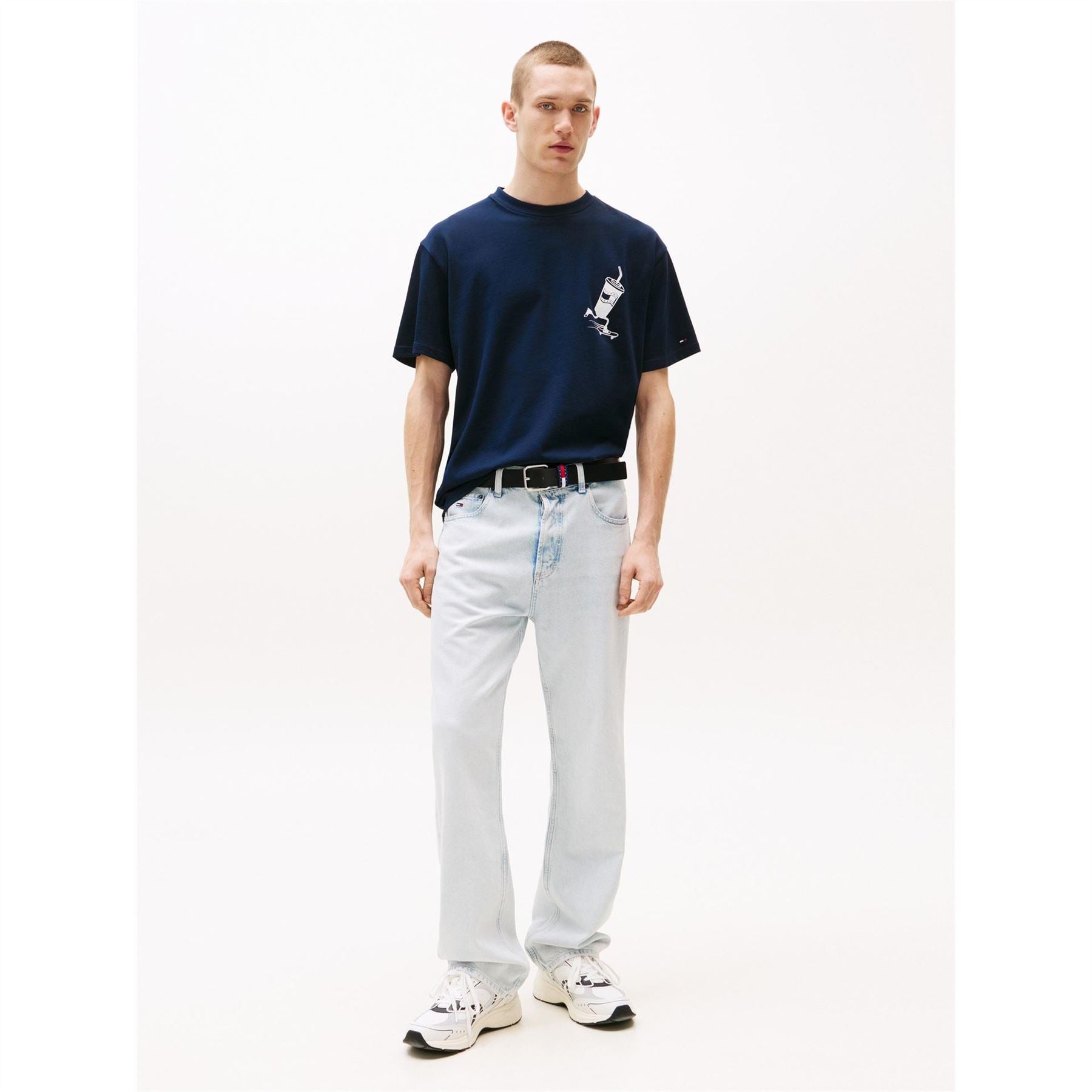 Tommy Jeans Regular Fit Graphic Crew Neck T-Shirt