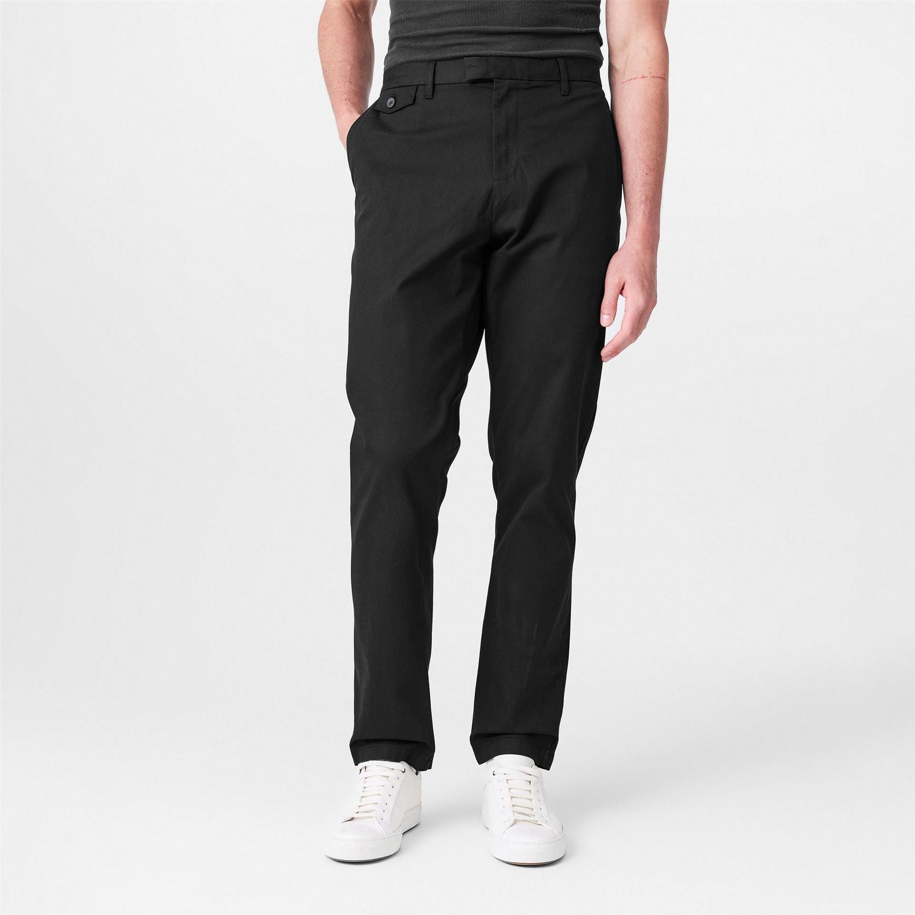 Ted Baker Haydae Solid Patterned Straight Chinos