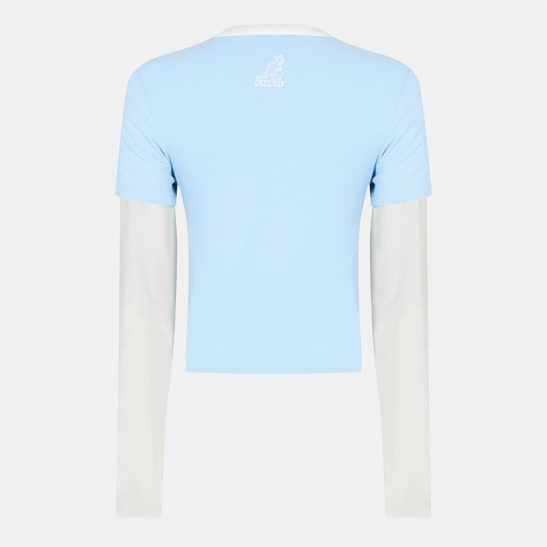 Kangol Cropped Slim Fit Long Sleeve T-Shirt