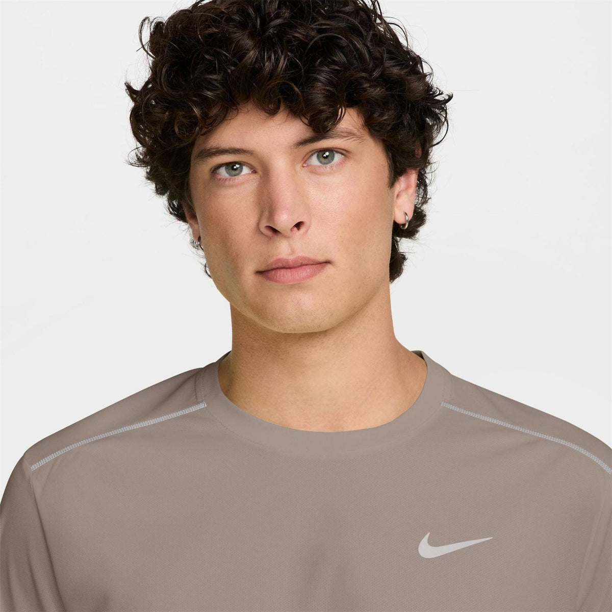 Nike Mens Drifit Miler Running Top