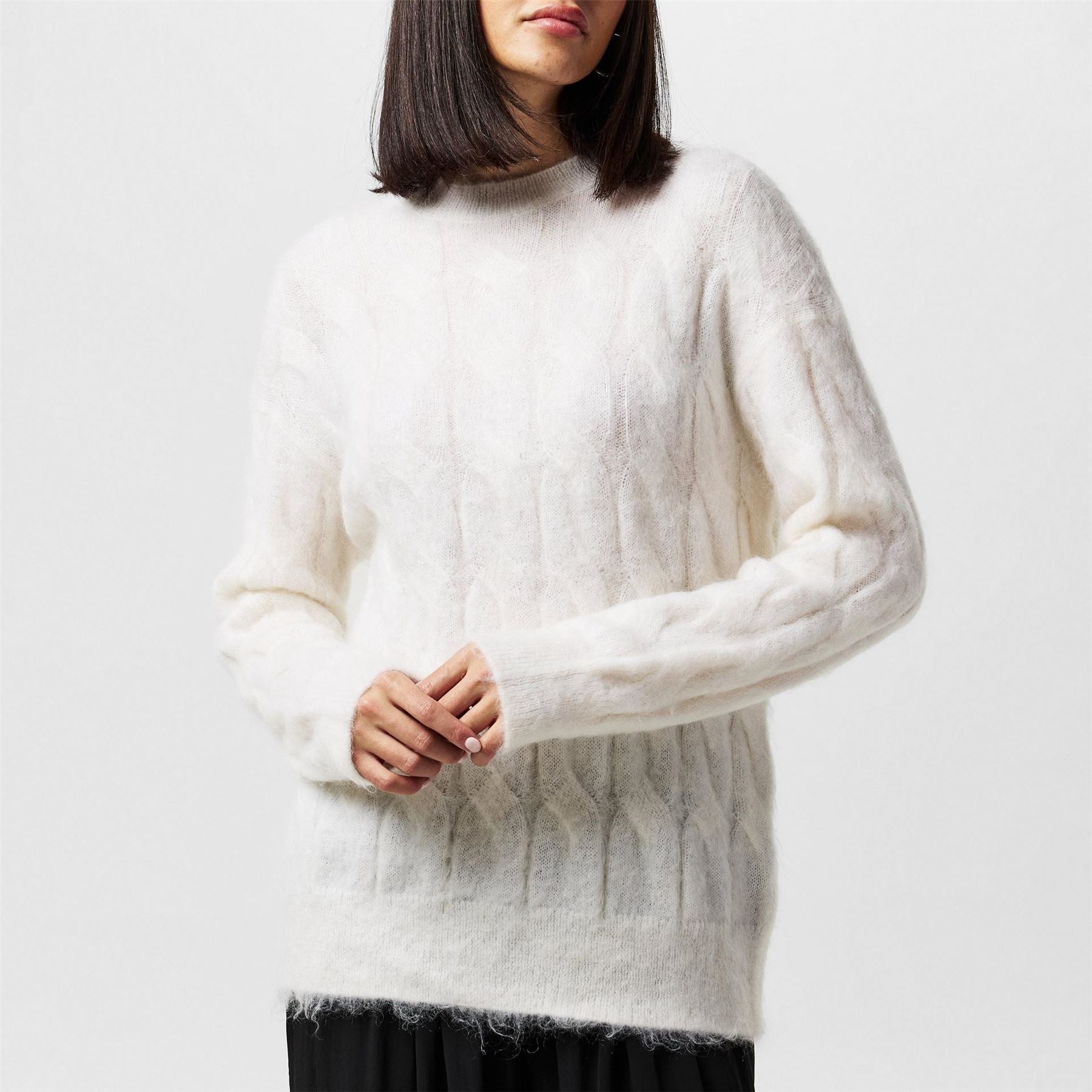AllSaints Sirius Long Sleeve Relaxed Fit Sweater