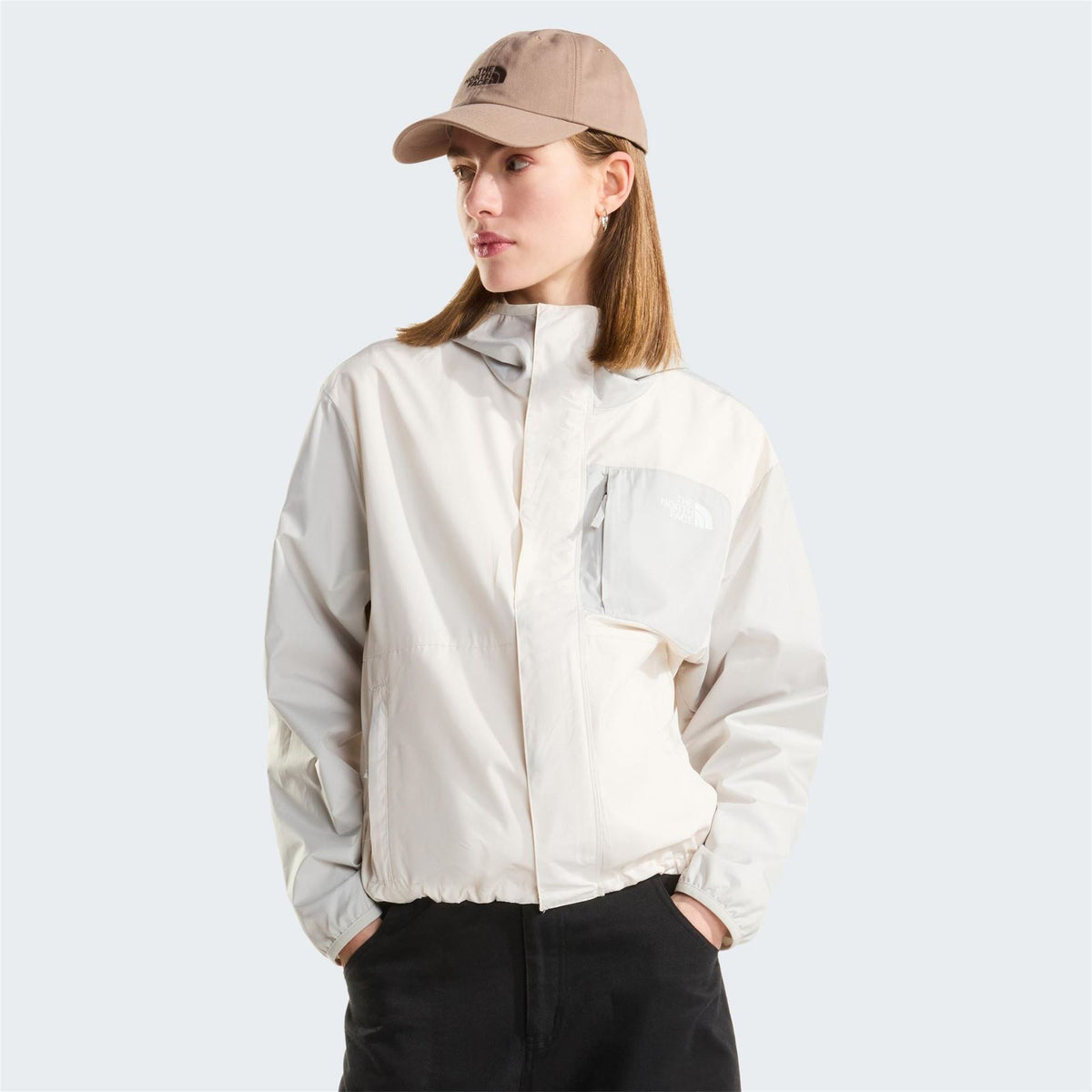 The North Face Nuketo Color Block Hooded Snap Button Softshell Windbreaker