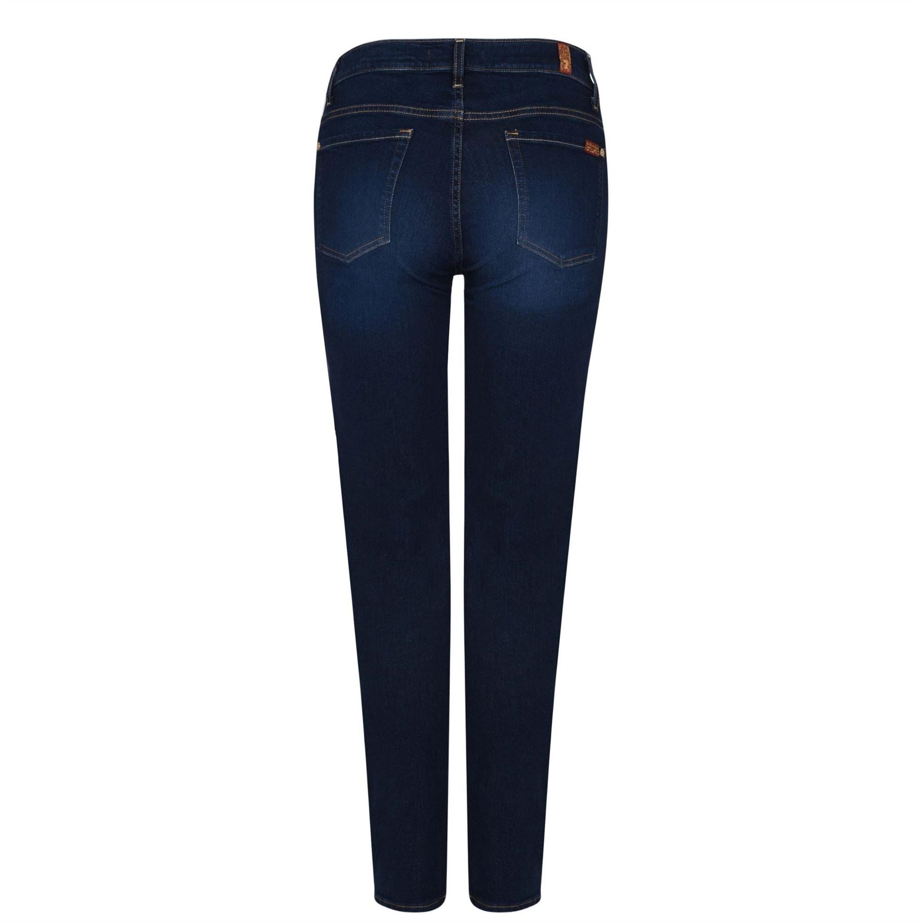 7 For All Mankind High Waisted Cropped Skinny Jeans