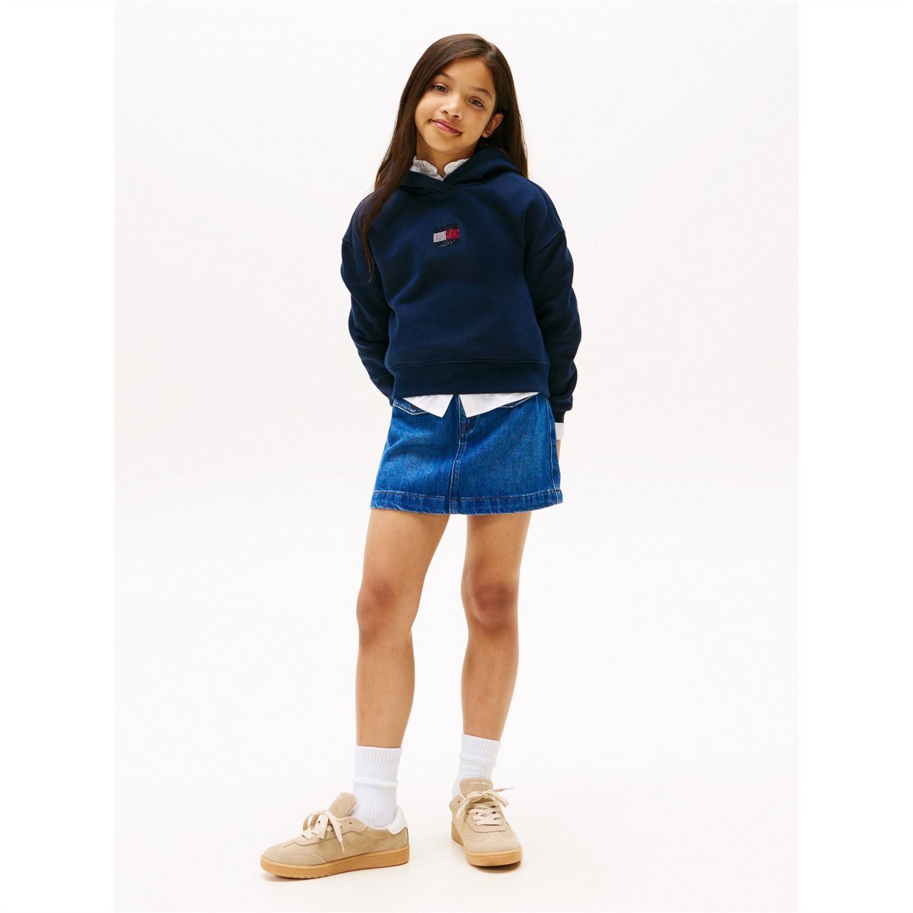 Tommy Hilfiger Diamante Long Sleeve Regular Fit Top