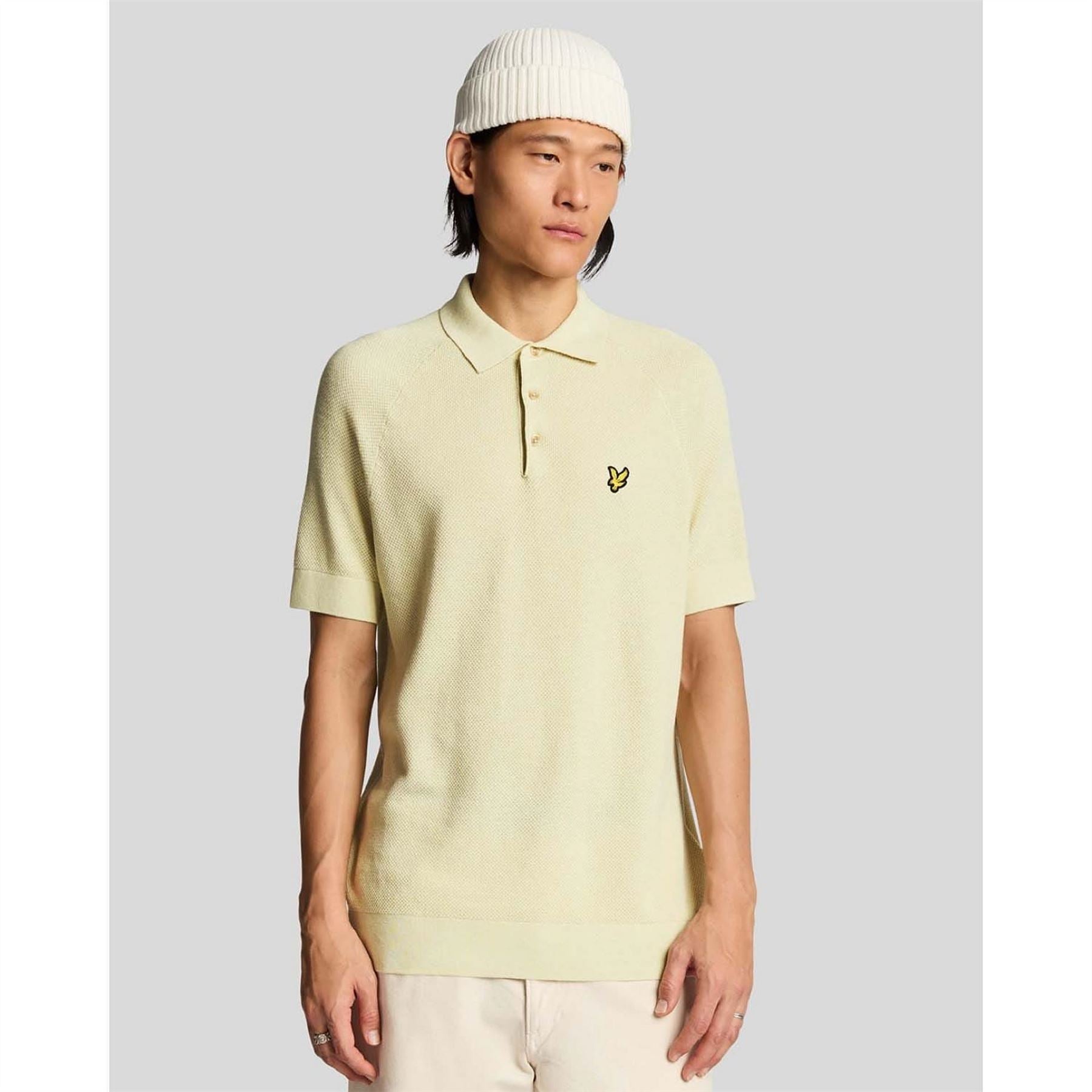 Lyle and Scott Blend Knitted Polo Shirt