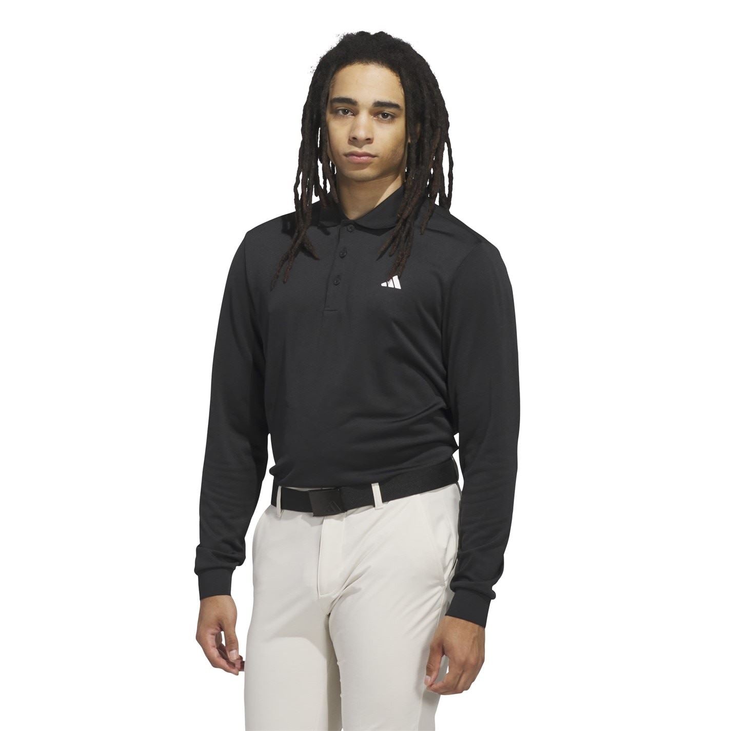adidas Ultimate Long Sleeve Collared Polo Shirt