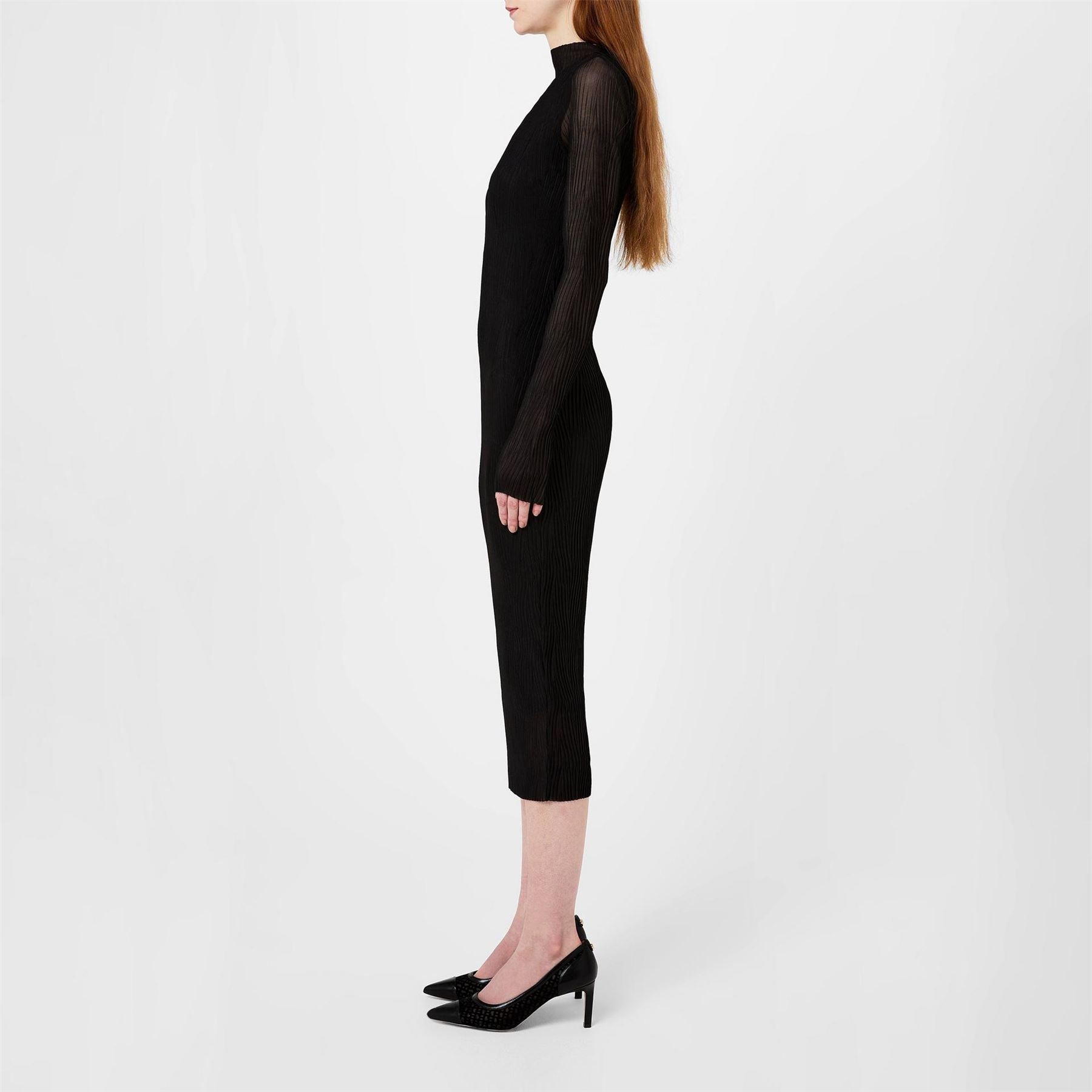 Boss Eviba Mesh Dress, Luxurious Fabric