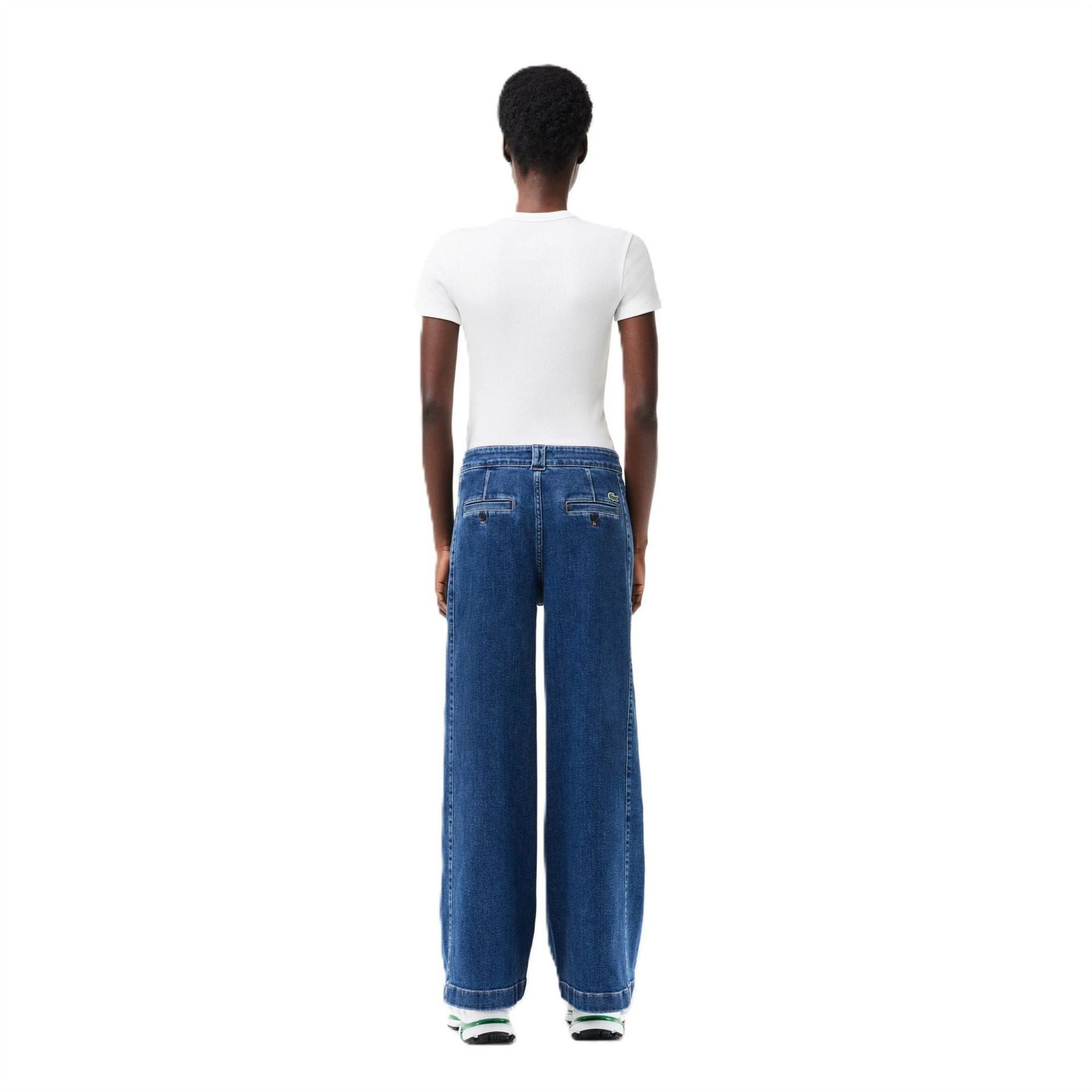 Lacoste Wide Leg Relaxed Fit Jeans