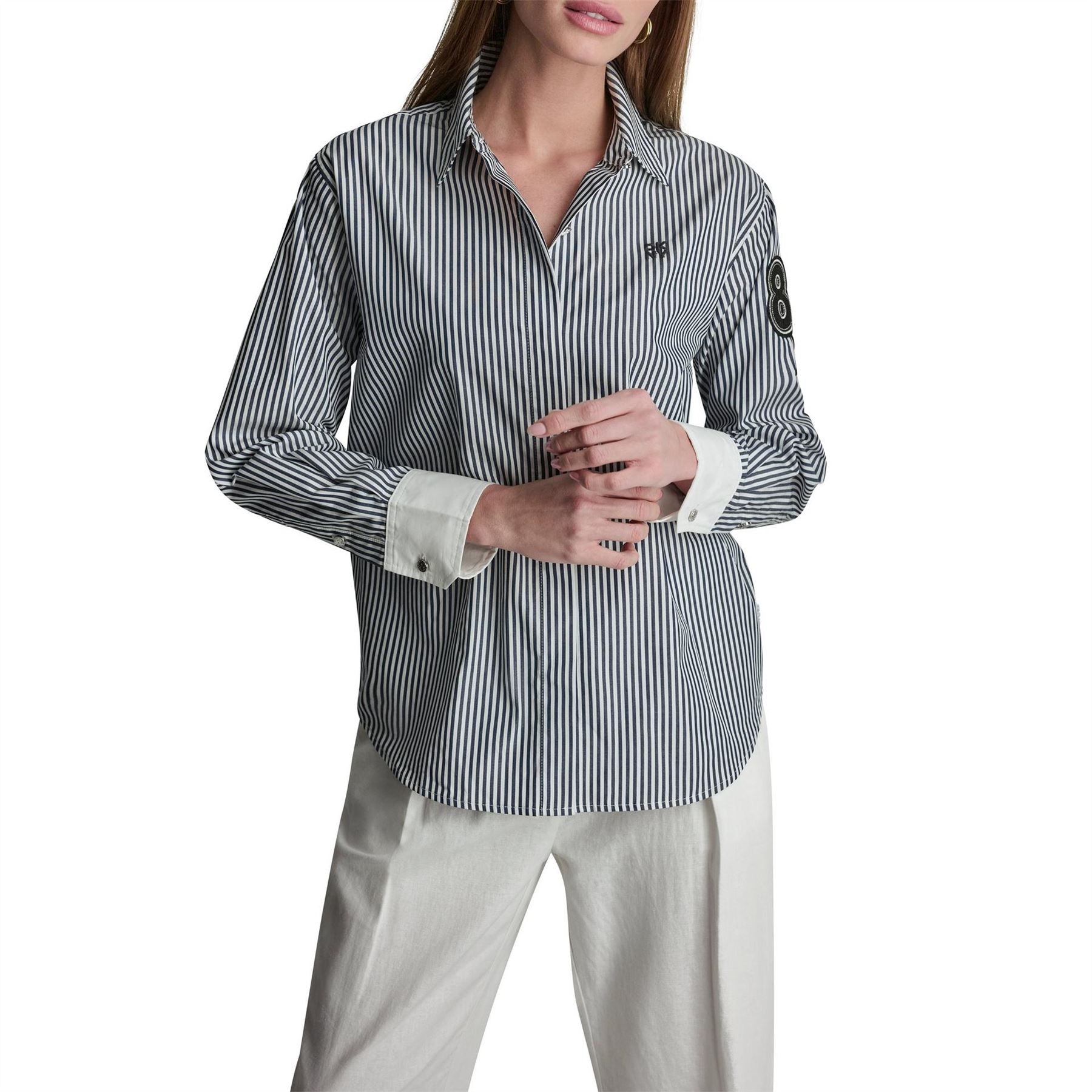 DKNY Long Sleeve Patterned Shirt