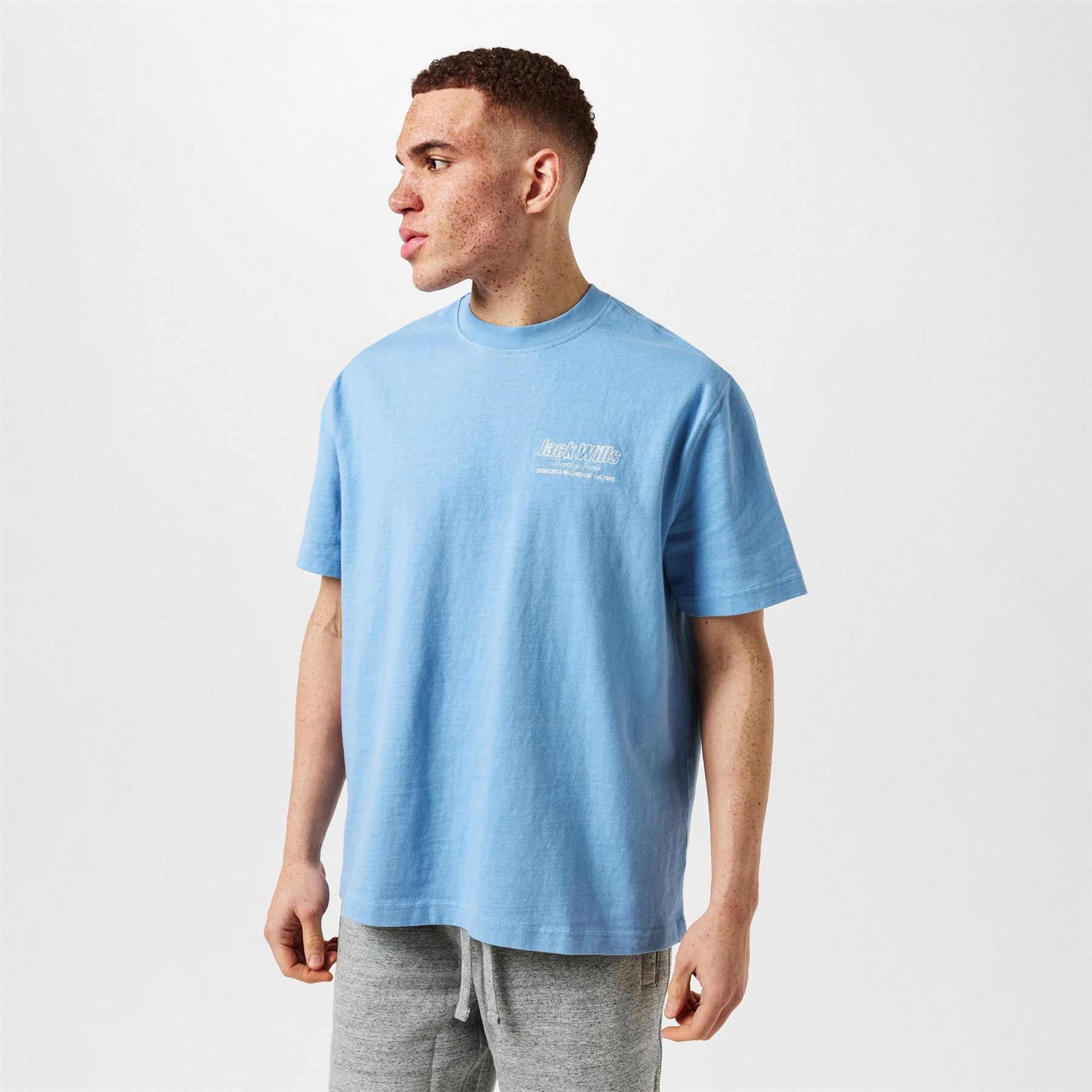Jack Wills Regular Fit Crew Neck Lettering T-Shirt