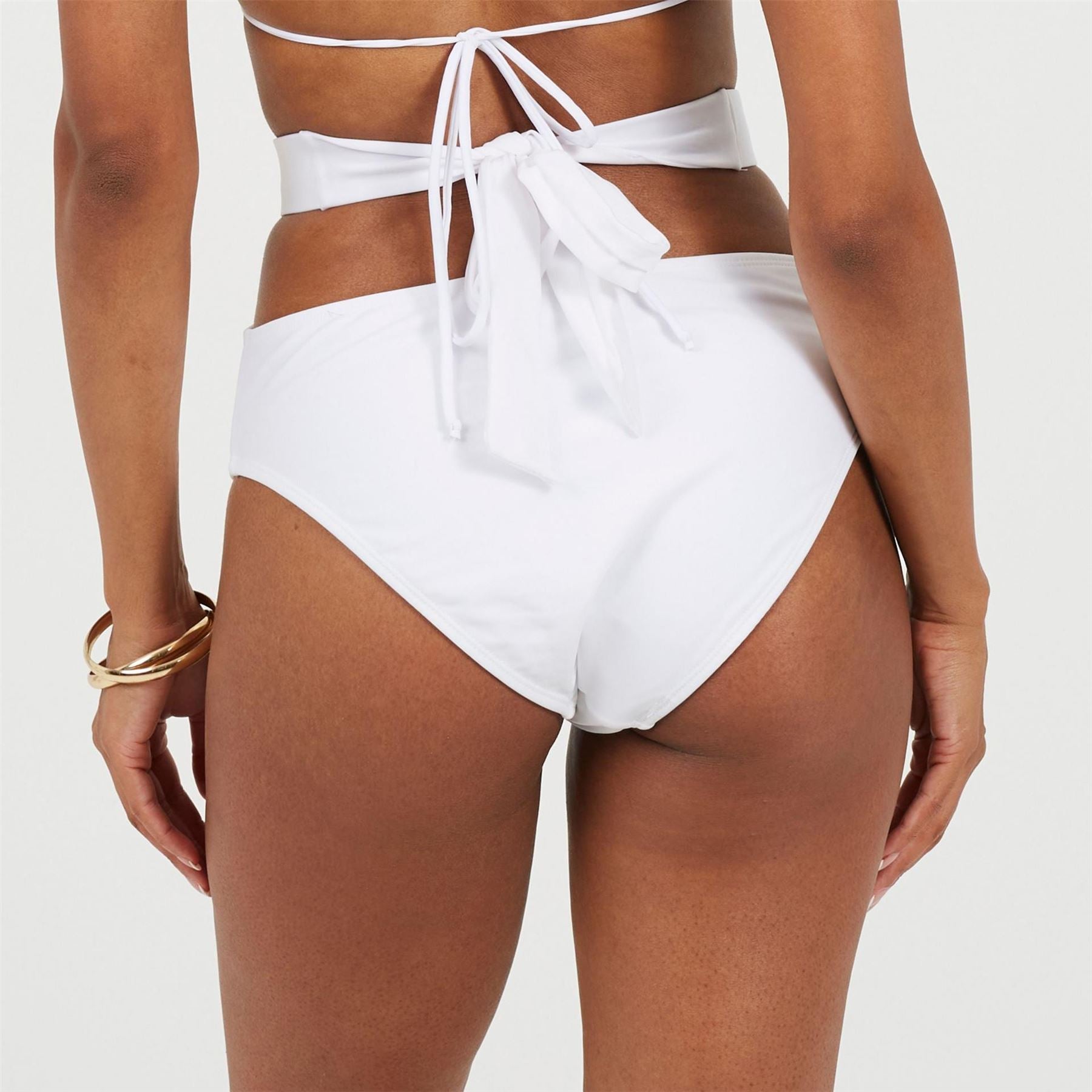 Brave Soul Solid Patterned Regular Fit Bikini Bottoms Set