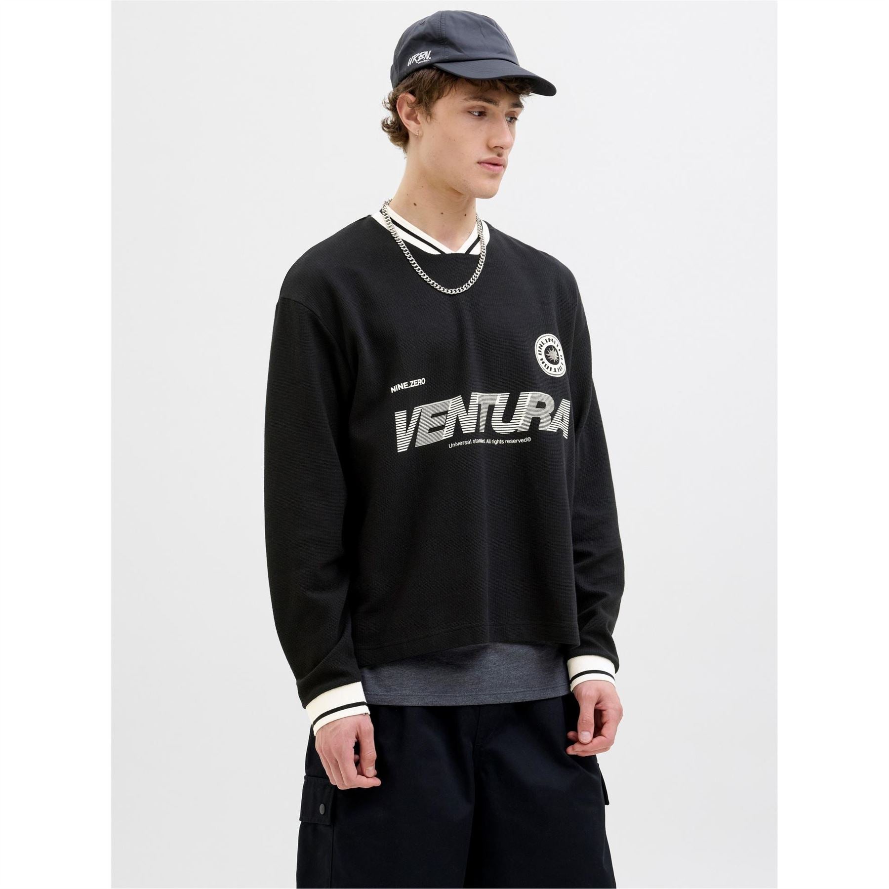 Jack and Jones Regular Fit Graphic Long Sleeve Sweatshirt